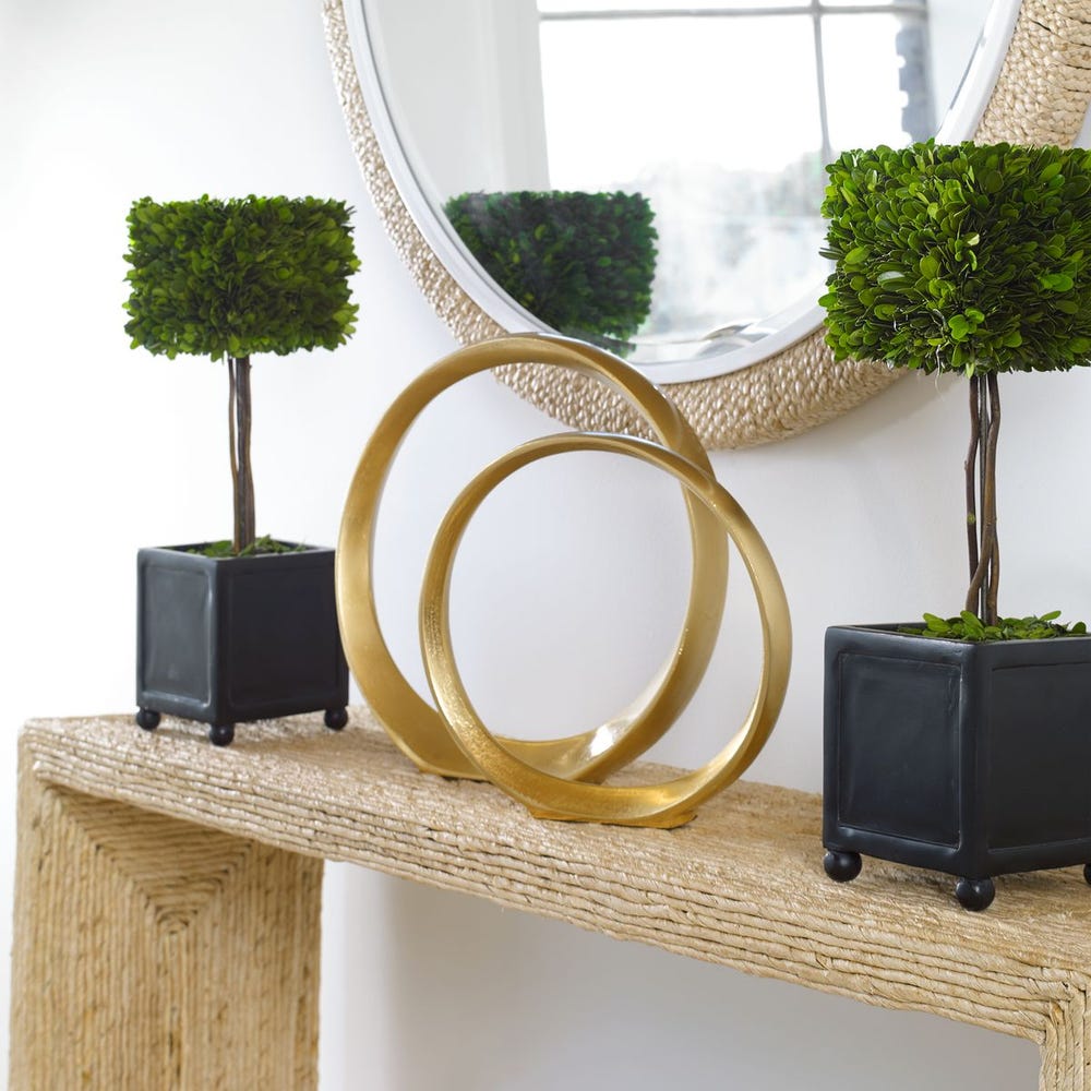 Uttermost Jimena Gold Ring Sculptures - Set of 2