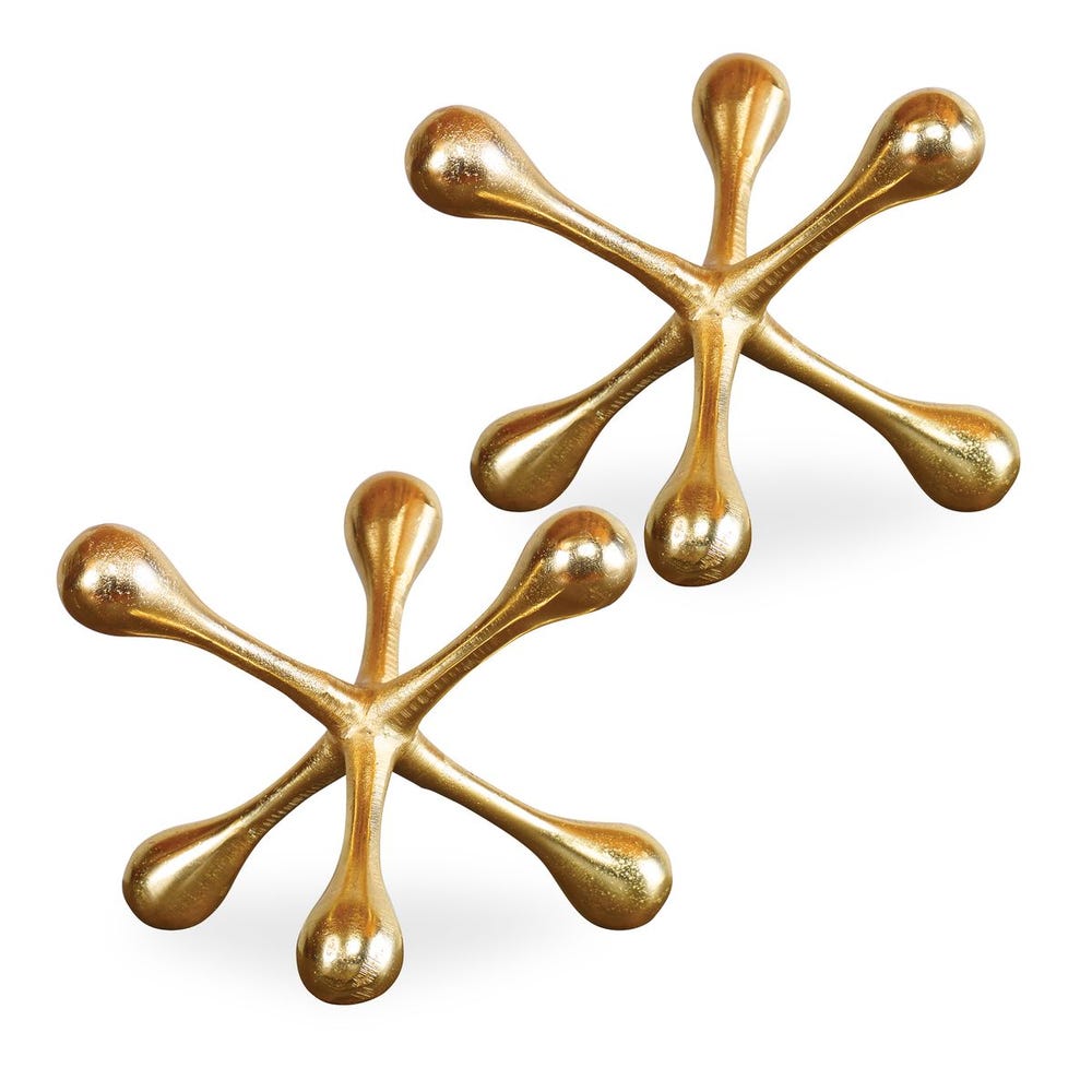 Uttermost Harlan Nickel Objects - Set of 2