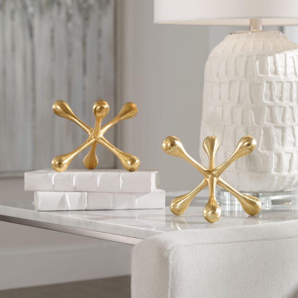 Uttermost Harlan Nickel Objects - Set of 2