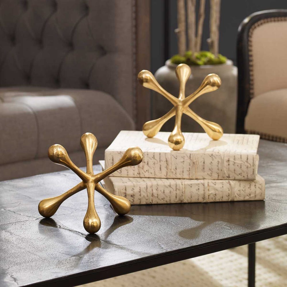 Uttermost Harlan Nickel Objects - Set of 2