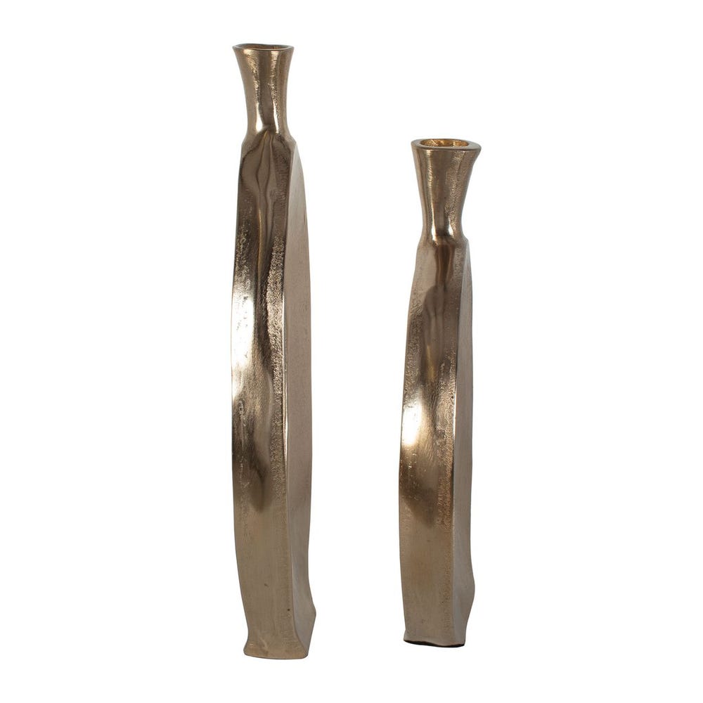 Uttermost Kyler Textured Bronze Vases - Set of 2