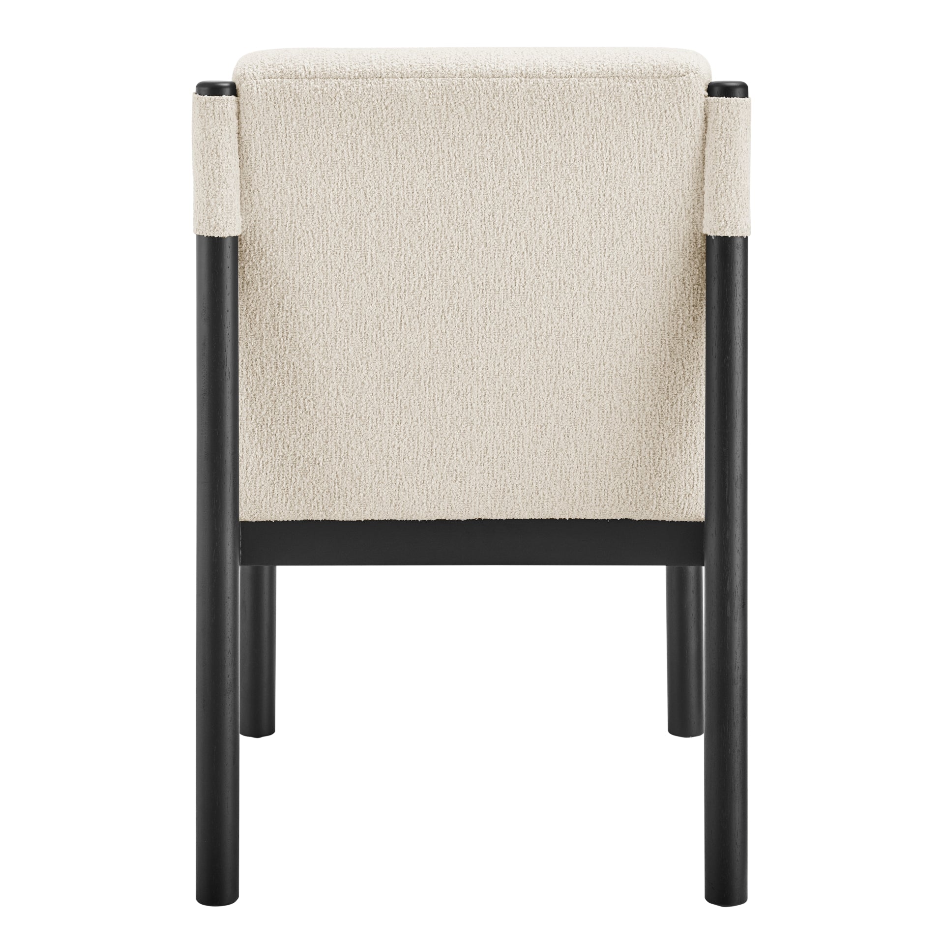 Micah Boucle Dining Side Chair - Black Frame