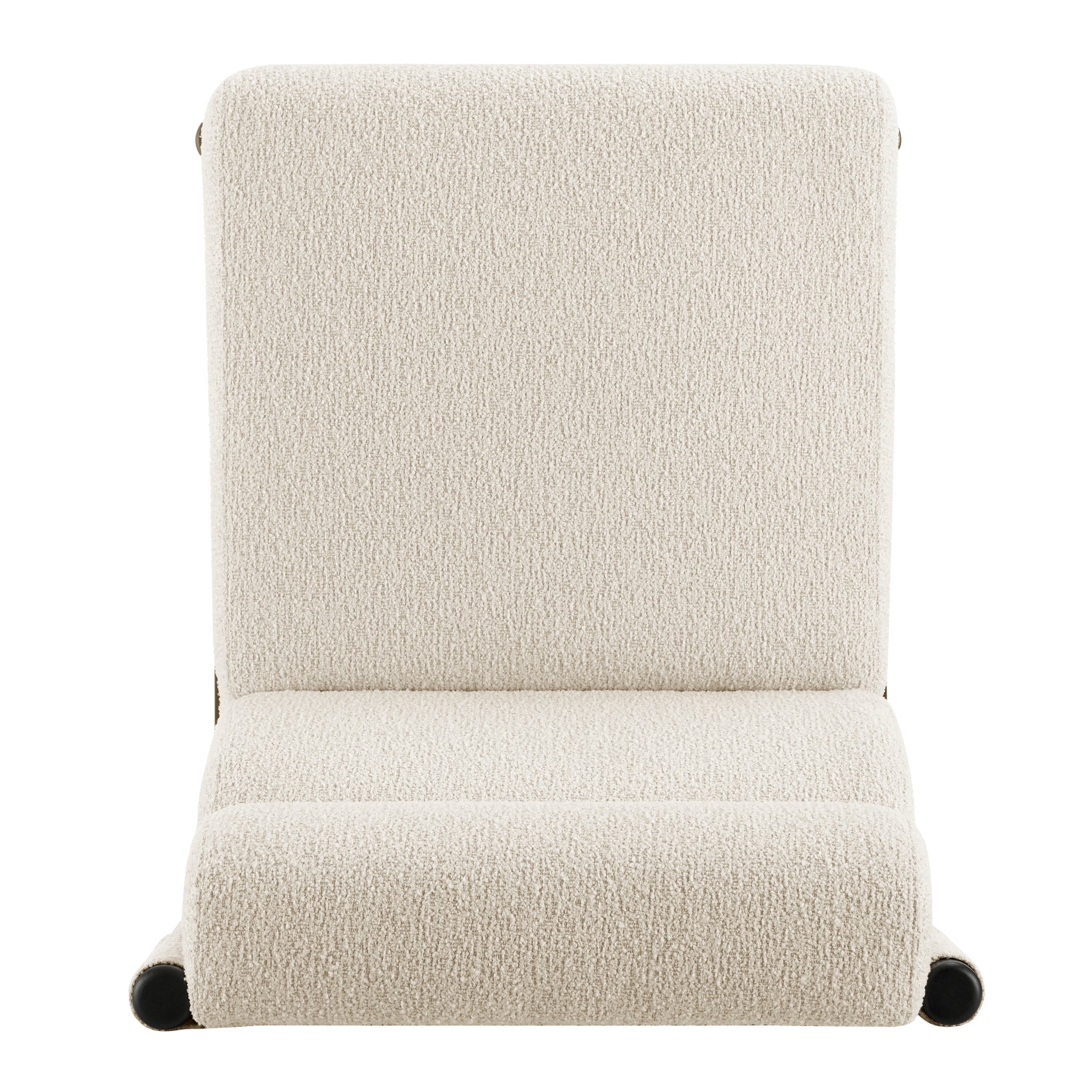 Micah Boucle Dining Side Chair - Black Frame