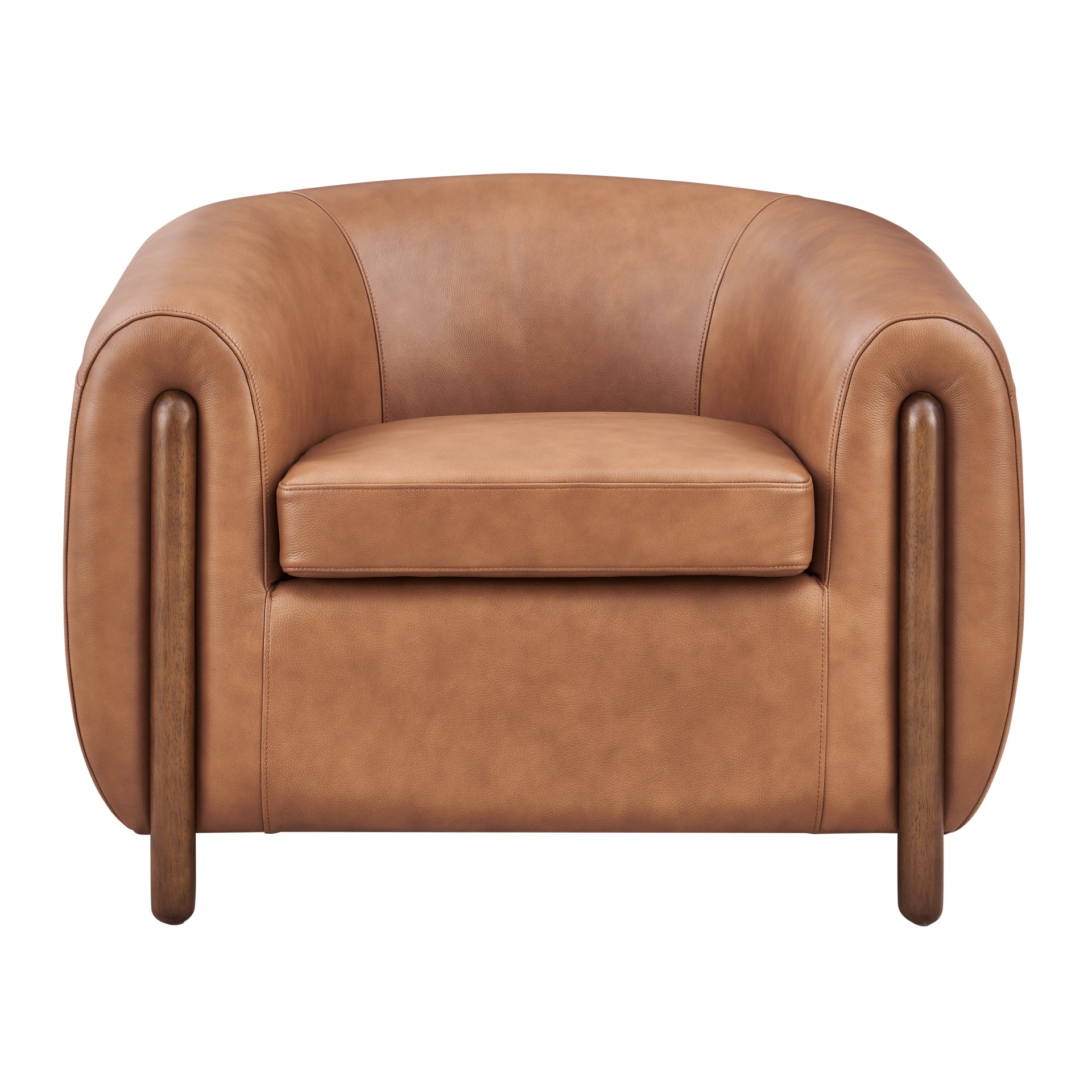 Cordelia Top Grain Leather Accent Arm Chair