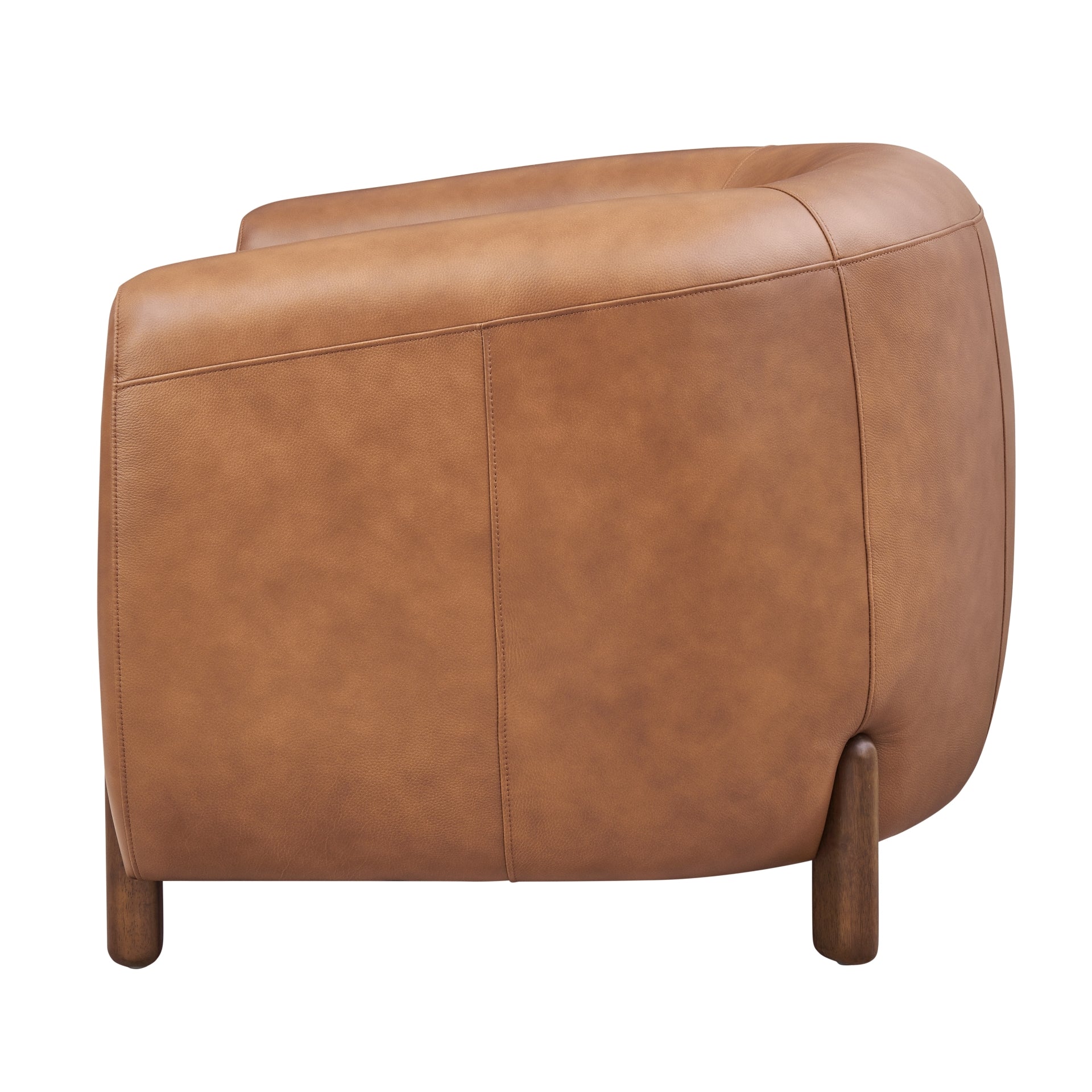 Cordelia Top Grain Leather Accent Arm Chair
