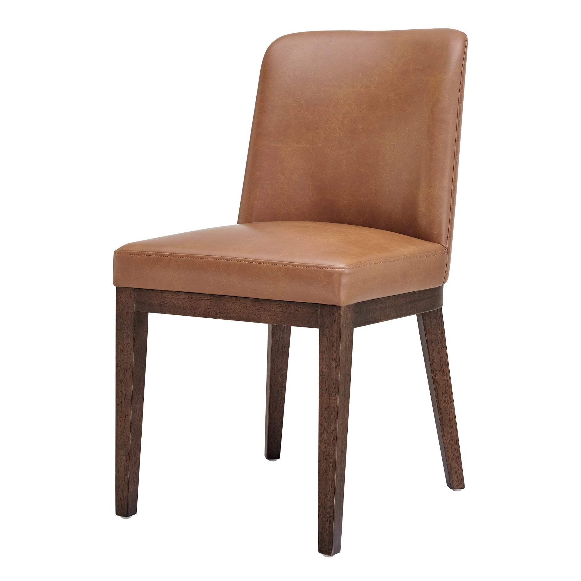 Cayden Faux Leather Borneo Chocolate Dining Side Chair - Set of 2