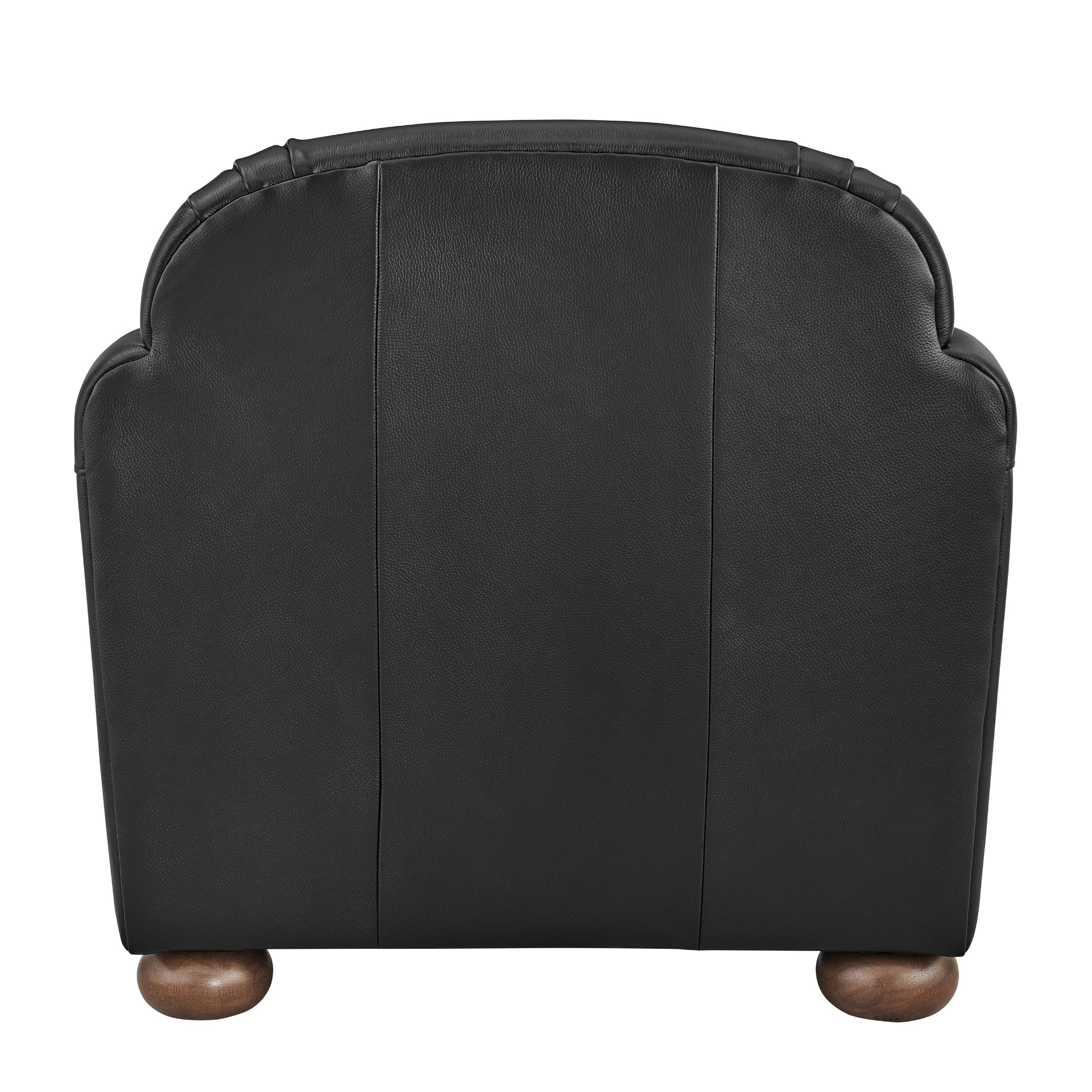 Grandora Top Grain Leather Accent Arm Chair