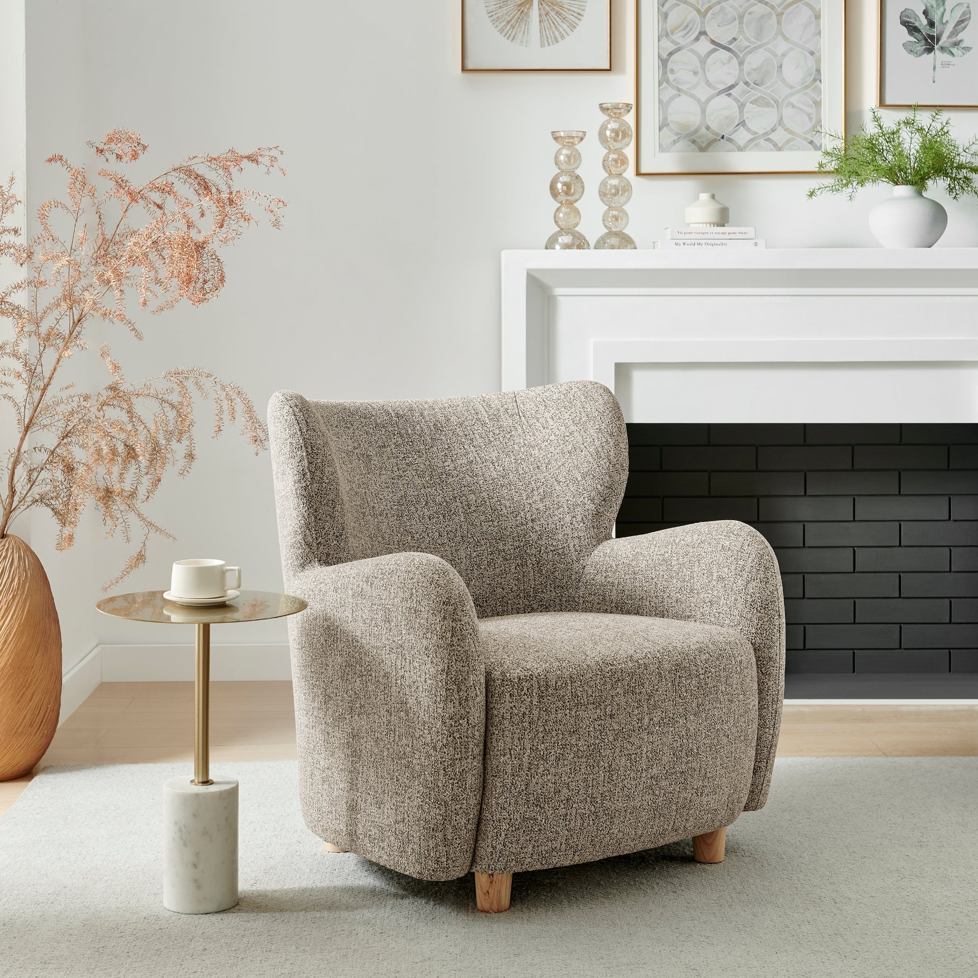 Tiffany Chenille Accent Arm Chair