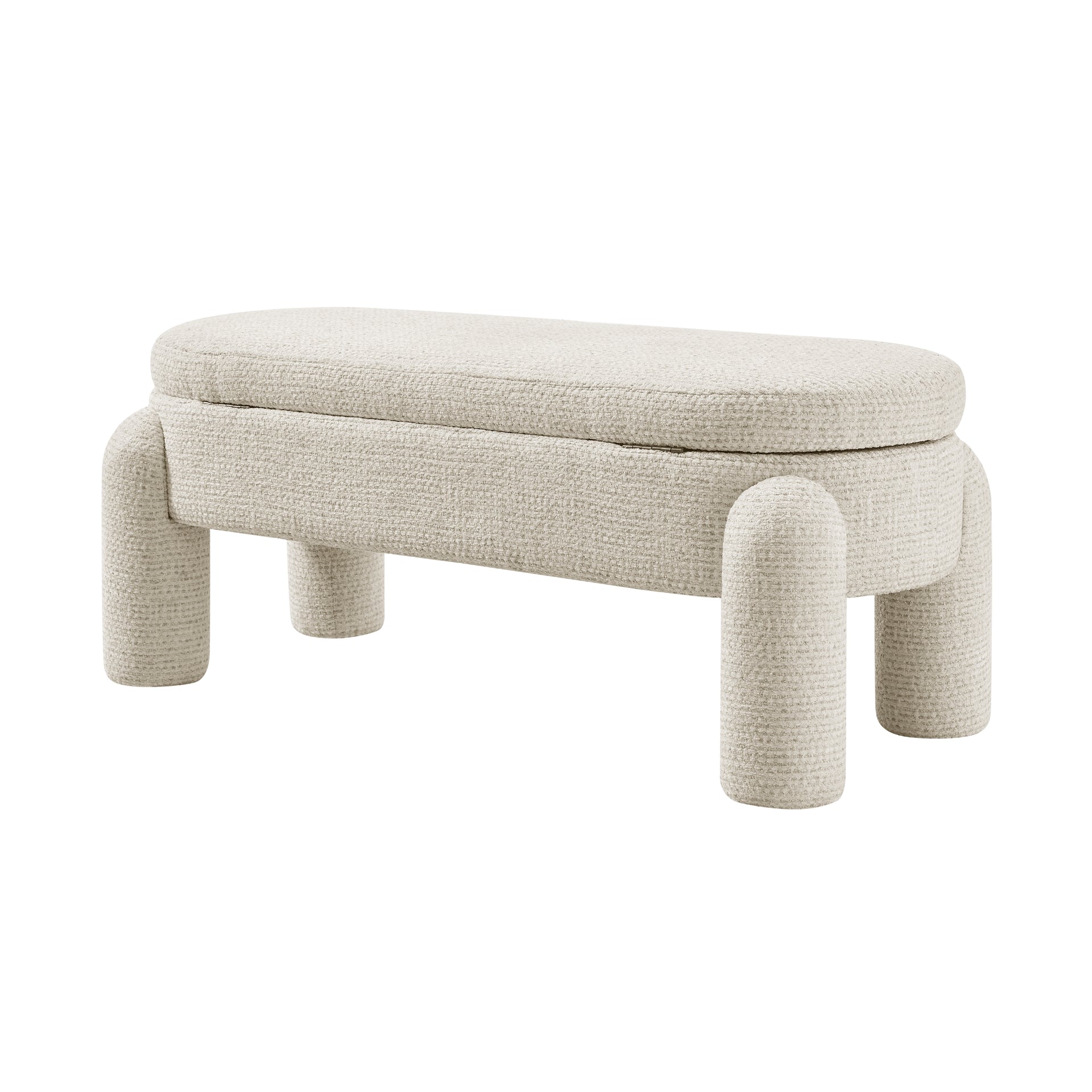 Bowden Chenille Storage Bench