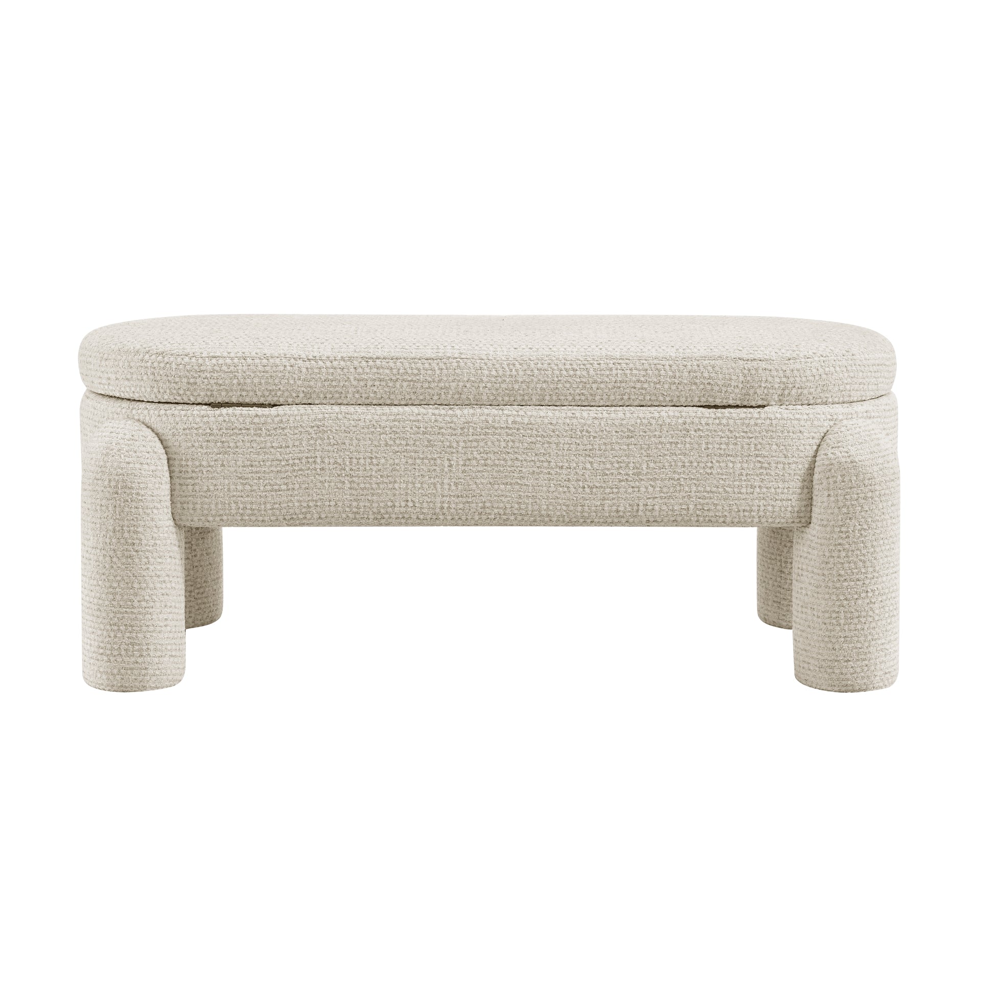 Bowden Chenille Storage Bench