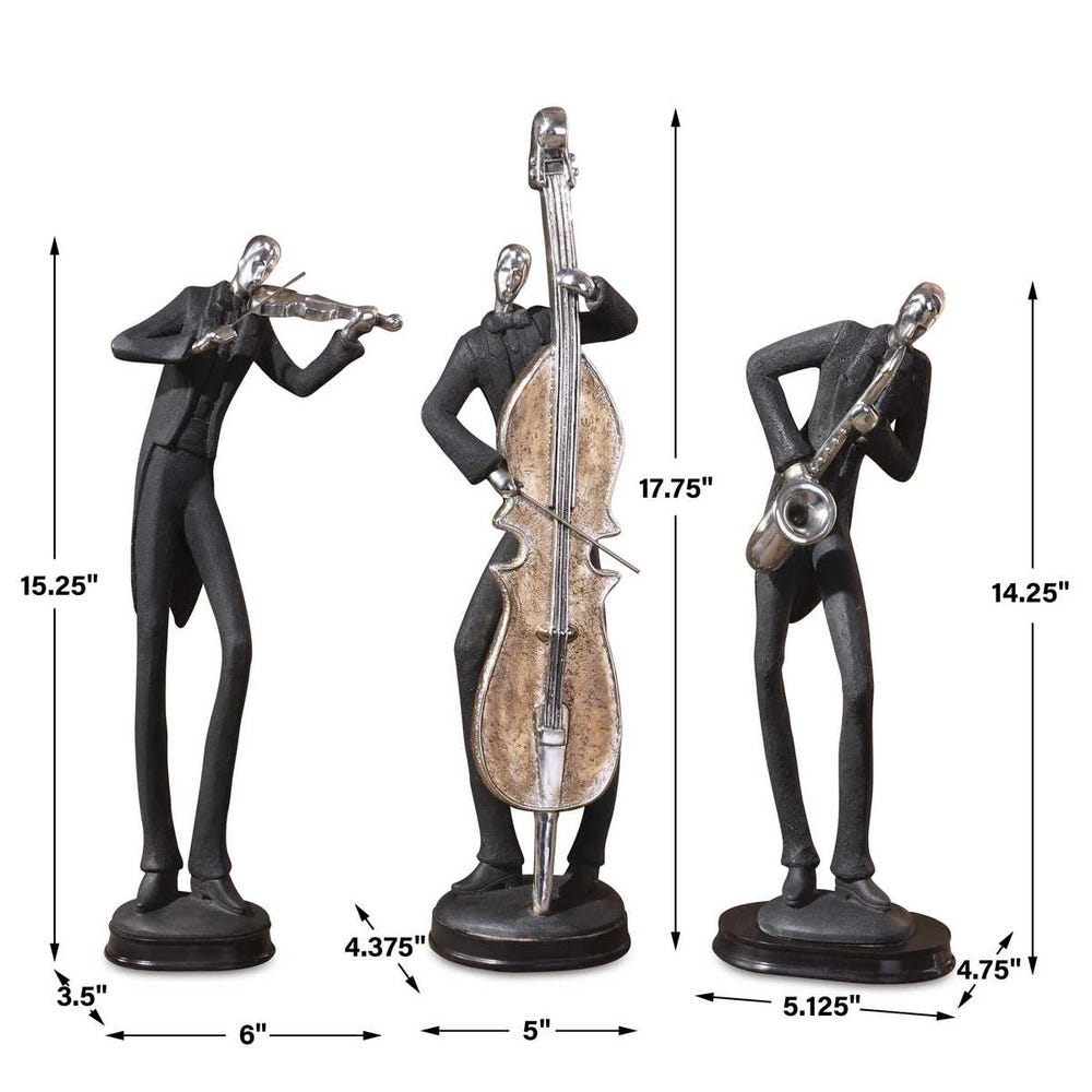 Uttermost Musicians Decorative Figurines - Set of 3