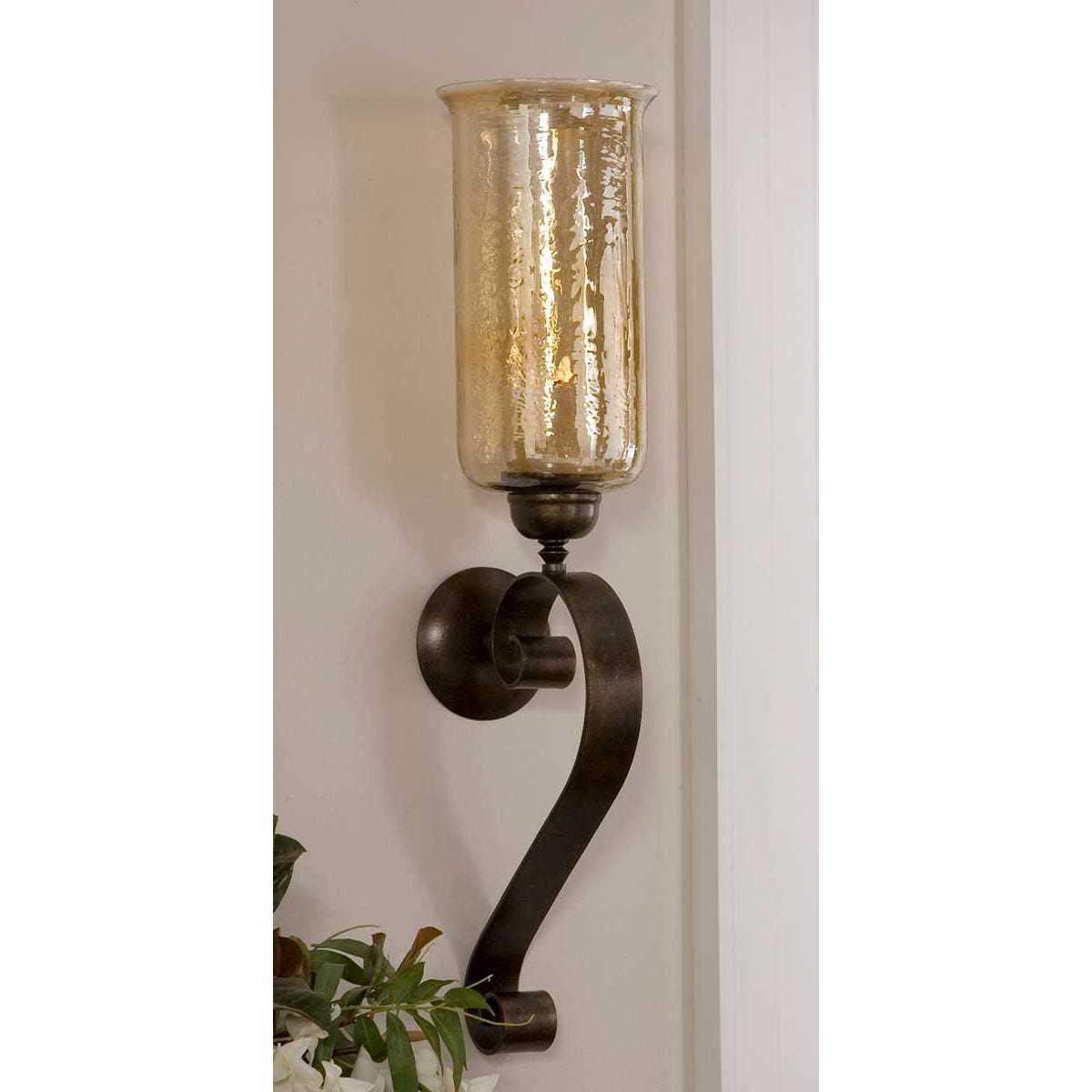 Uttermost Joselyn Bronze Candle Wall Sconce