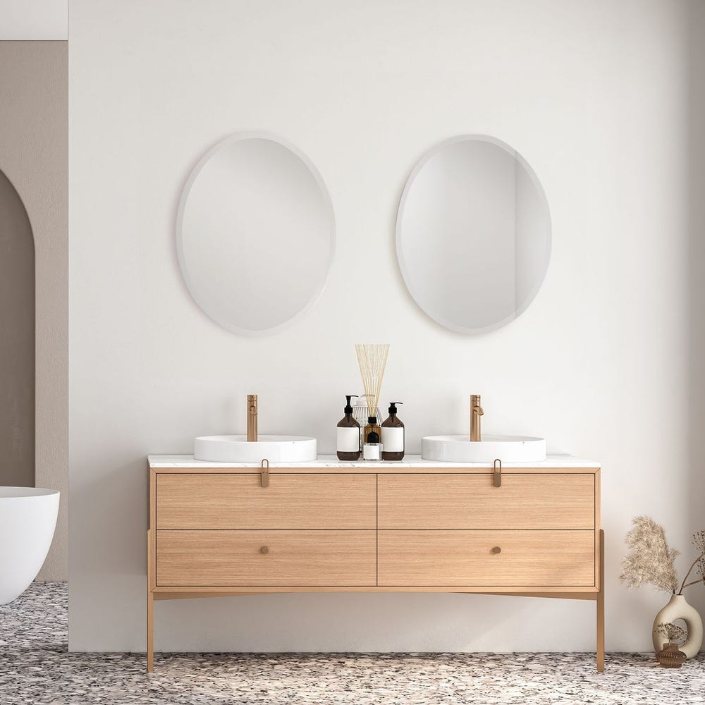 Uttermost Frameless Vanity Oval Mirror