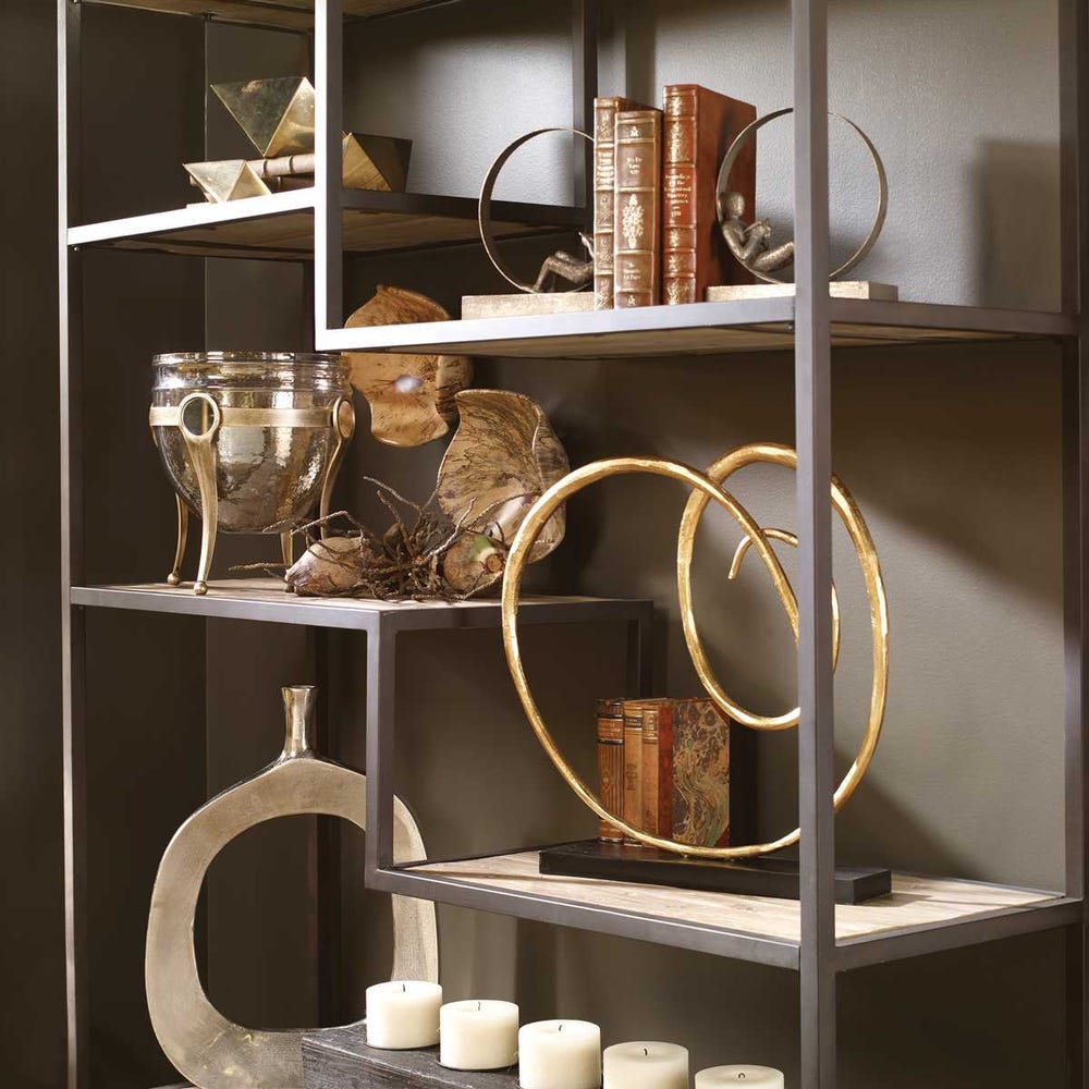 Uttermost Lounging Reader Antique Bookends - Set of 2