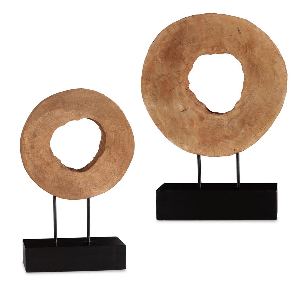 Uttermost Ashlea Wooden Sculptures - Set of 2