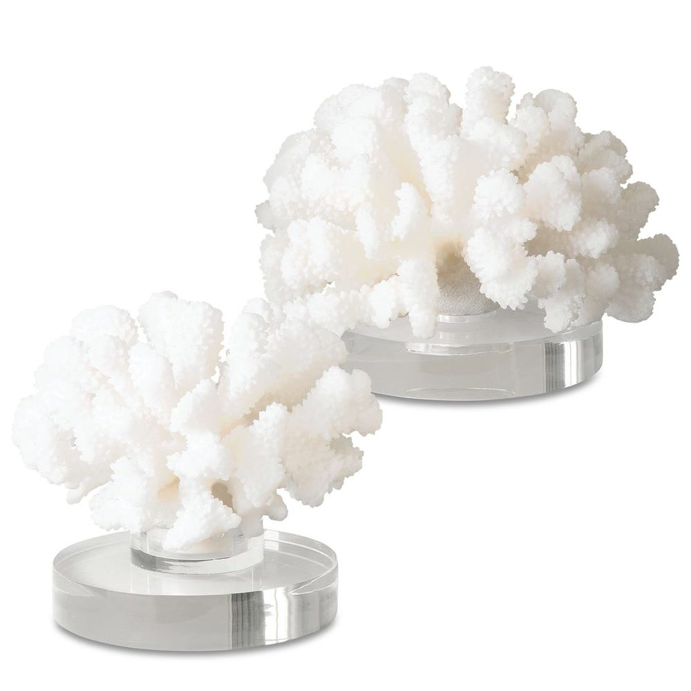 Uttermost Hard Coral Sculptures - Set of 2