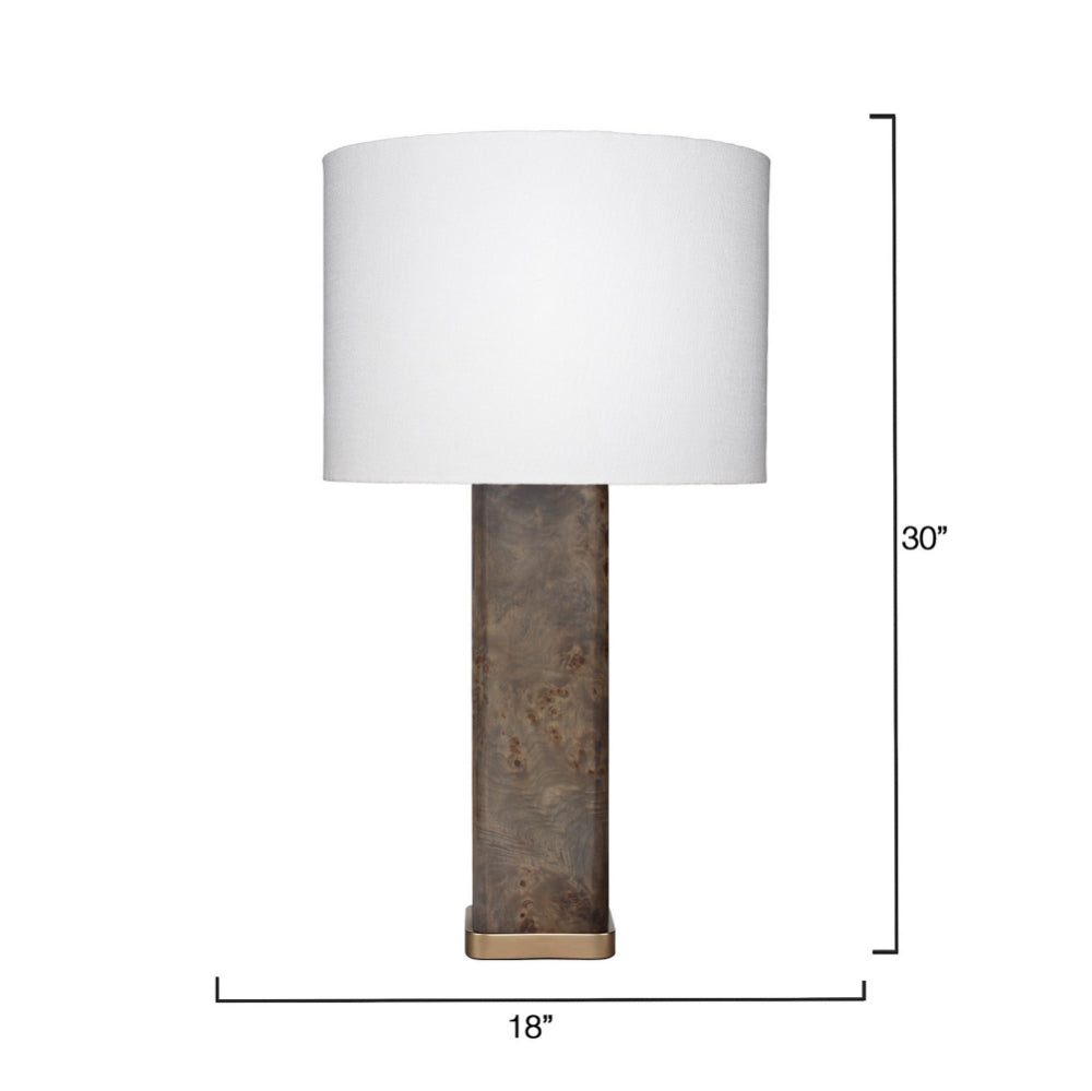 Preston Burl Wood Table Lamp