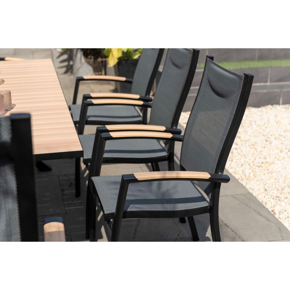 Panama Aluminium Stackable Dining Chair