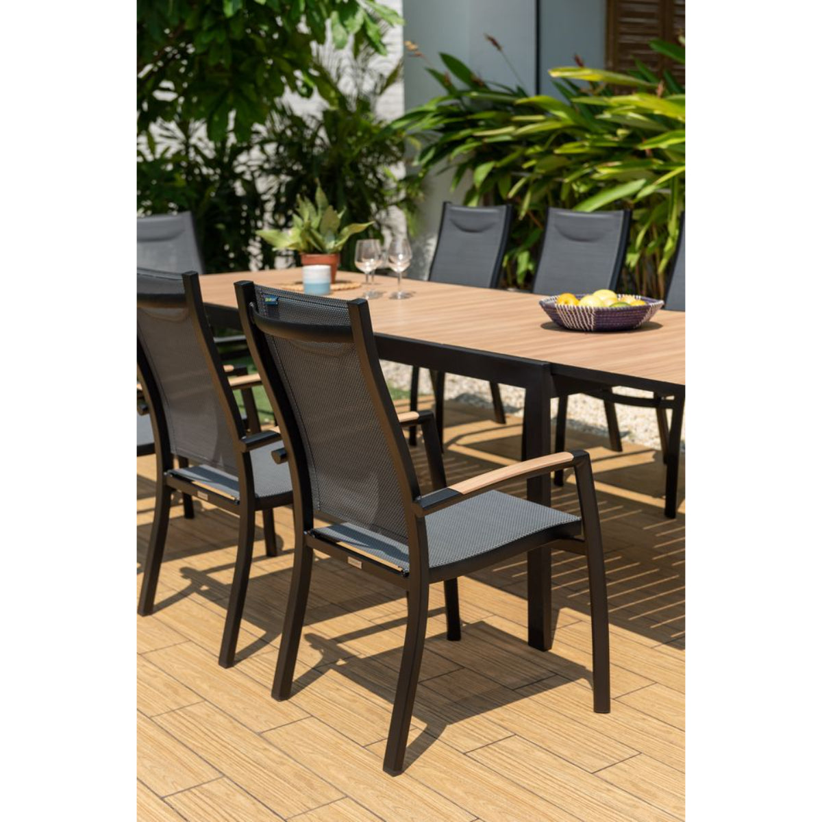 Panama Aluminium Stackable Dining Chair