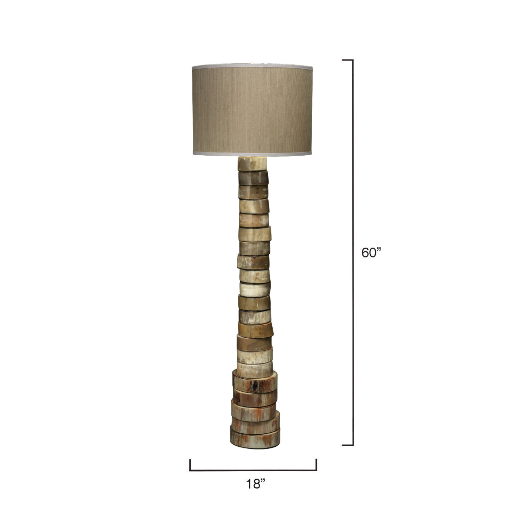 Stacked Horn Floor Lamp