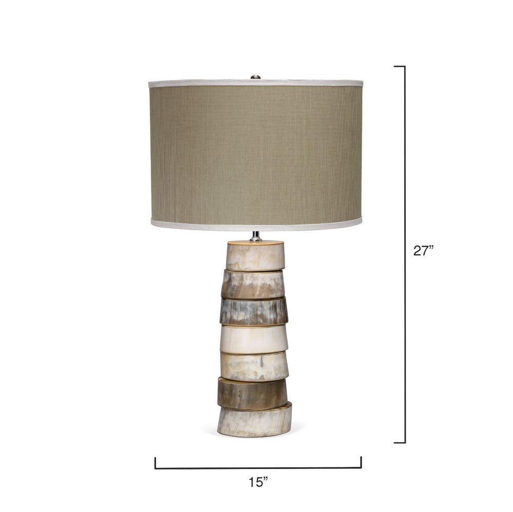Stacked Horn Table Lamp