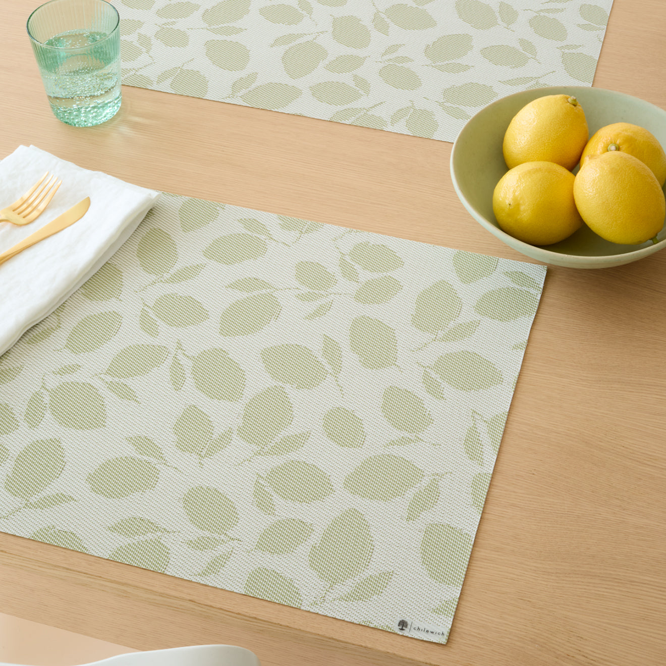 Lemon Leaves Rectangular Placemat