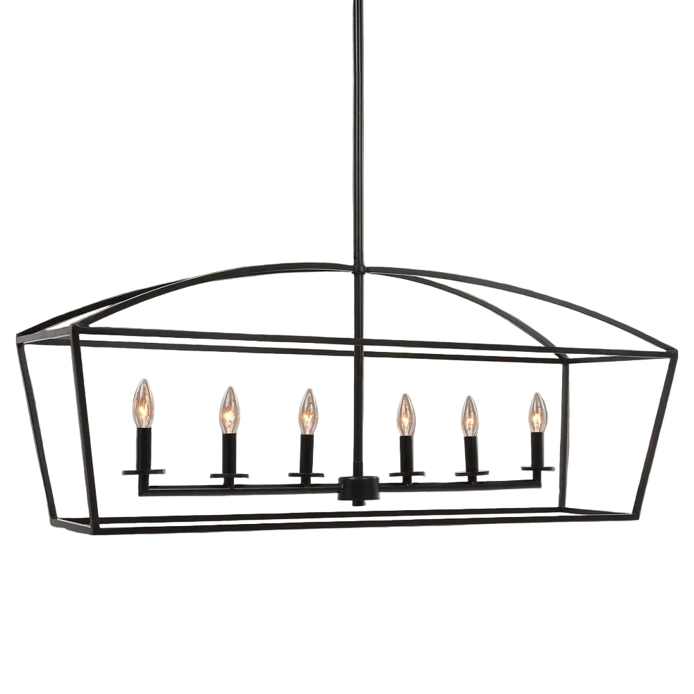 Uttermost Clayton 6 Light Linear Chandelier