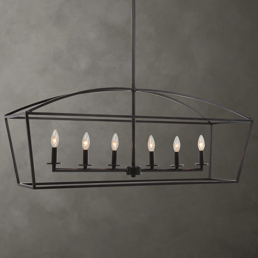 Uttermost Clayton 6 Light Linear Chandelier