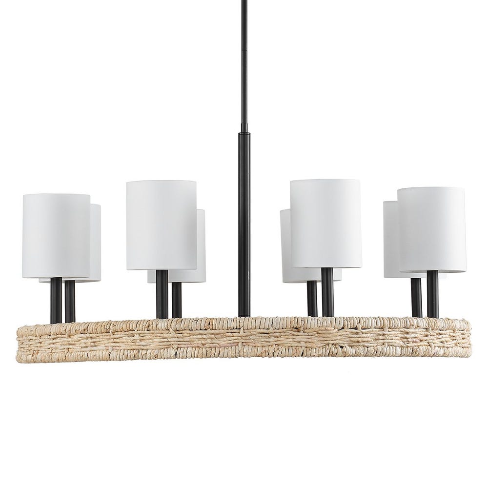 Uttermost Faiyam 8 Light Rattan Chandelier