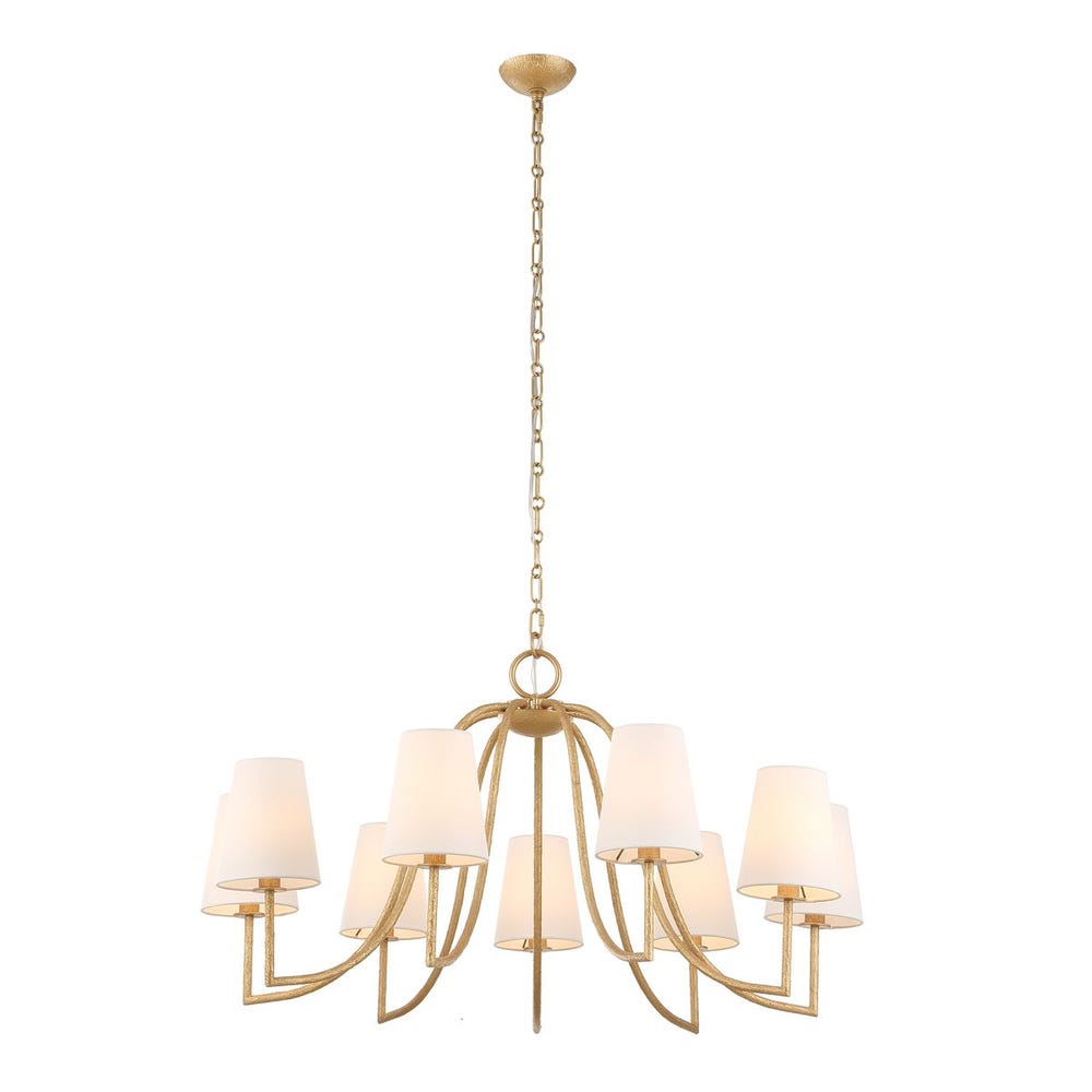 Uttermost Seville 9 Light Gold Chandelier