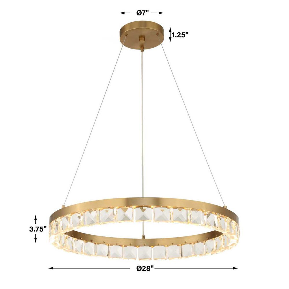 Uttermost Segovia Round Crystal LED Chandelier