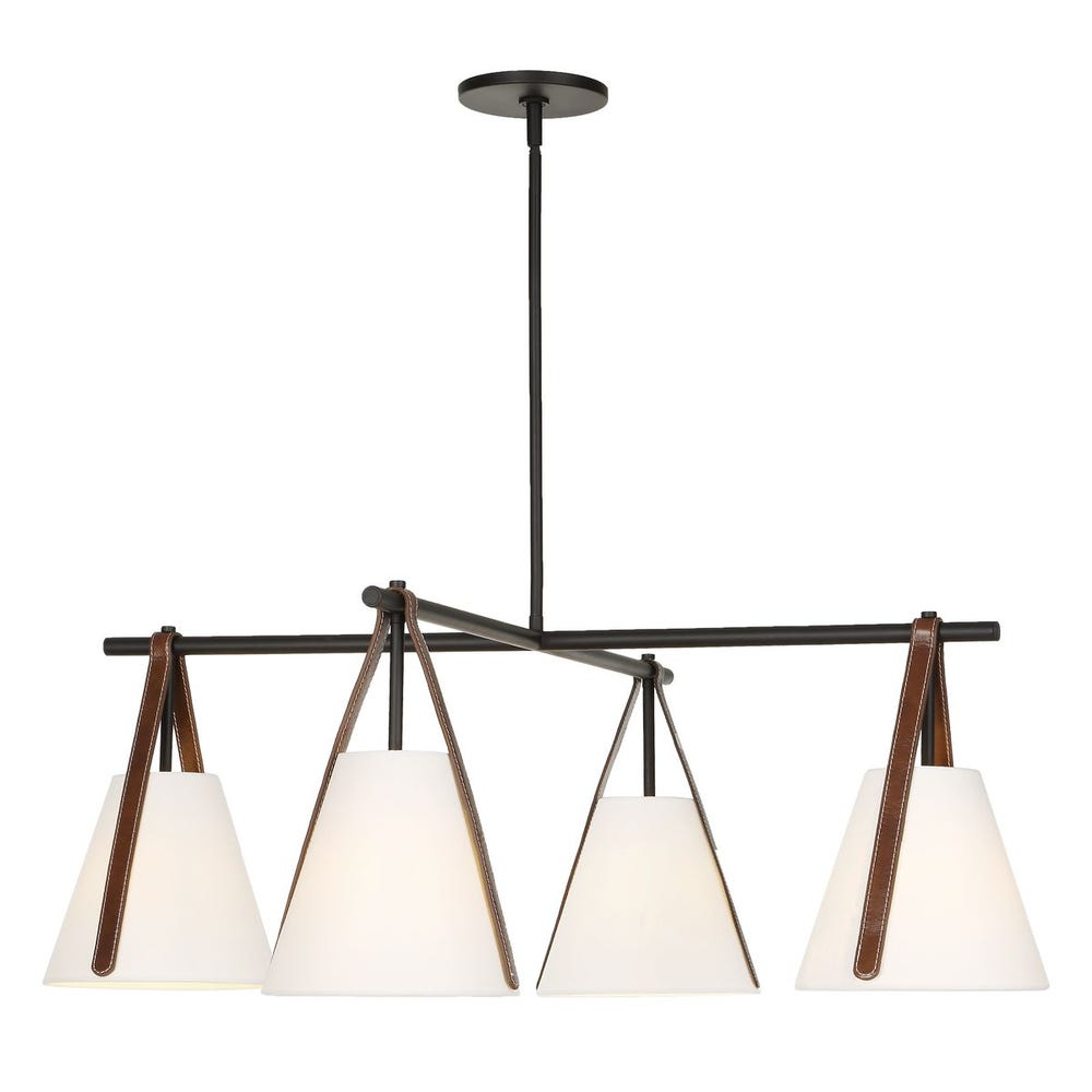 Uttermost Reins Accent Straps 4 Light Chandelier