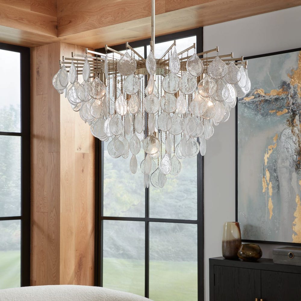 Uttermost Goccia Tear Drop Glass Pendant