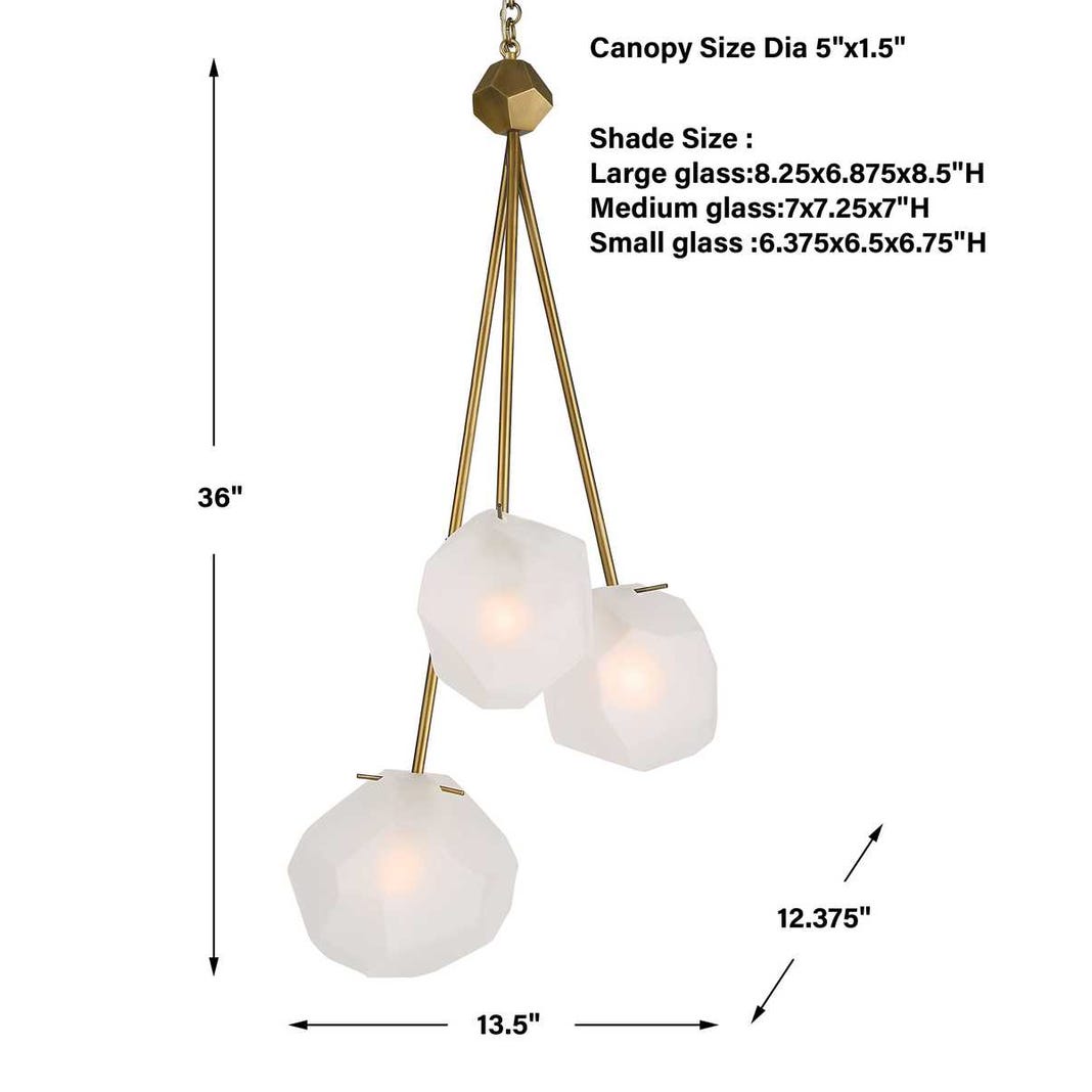 Uttermost Geodesic 3 Light Pendant