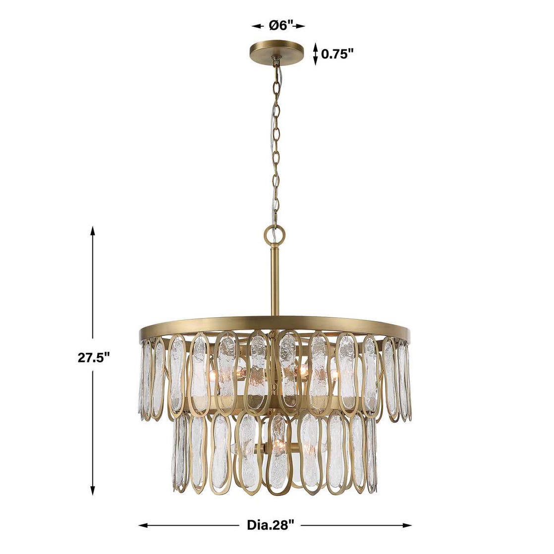Uttermost Aurelie 9 Light Round Pendant