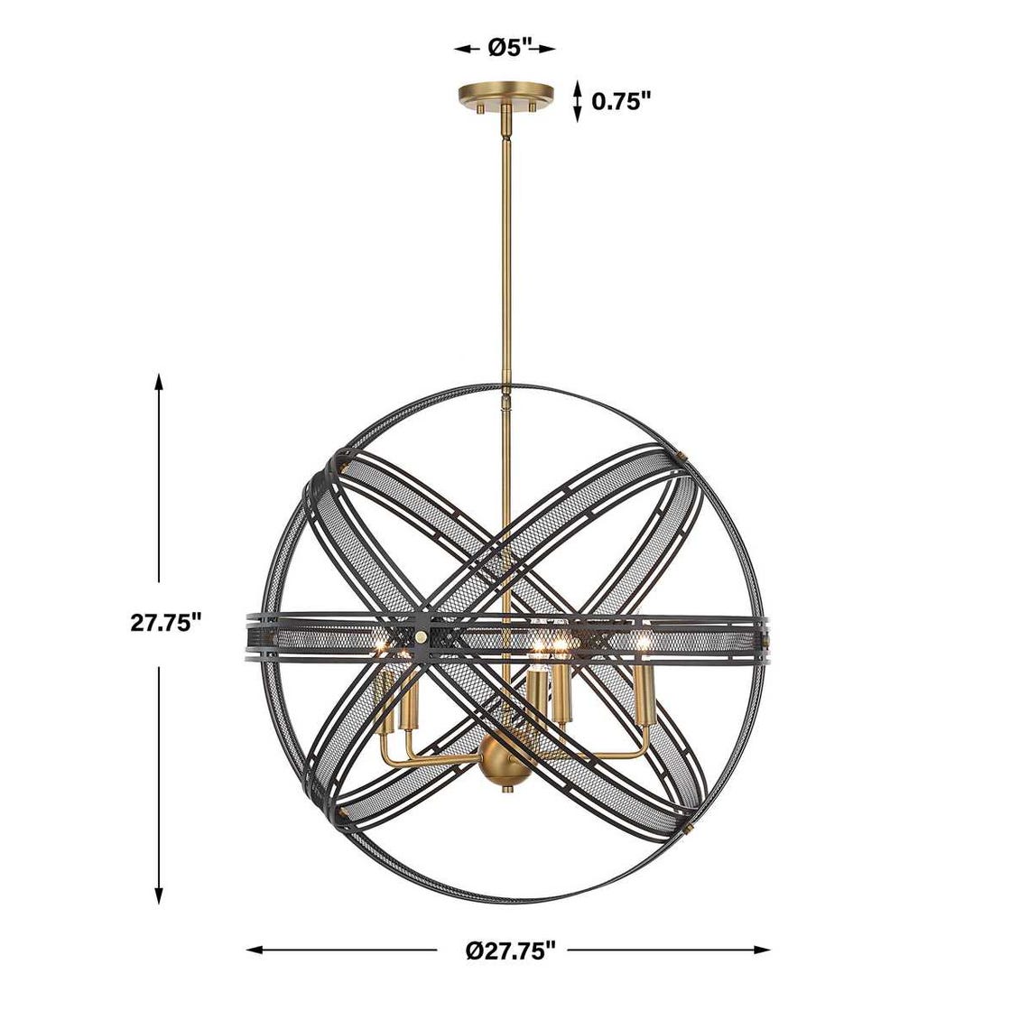 Uttermost Spherical 5 Light Pendant