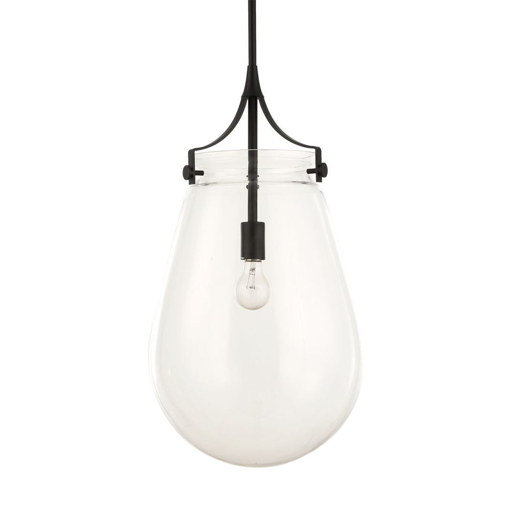 Uttermost Dewdrop 1 Light Glass Shade Pendant