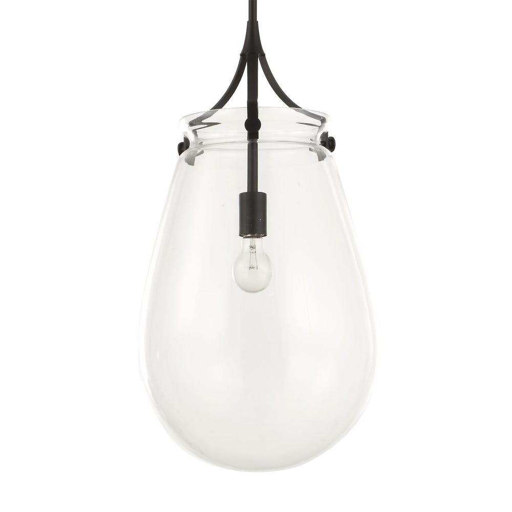 Uttermost Dewdrop 1 Light Glass Shade Pendant
