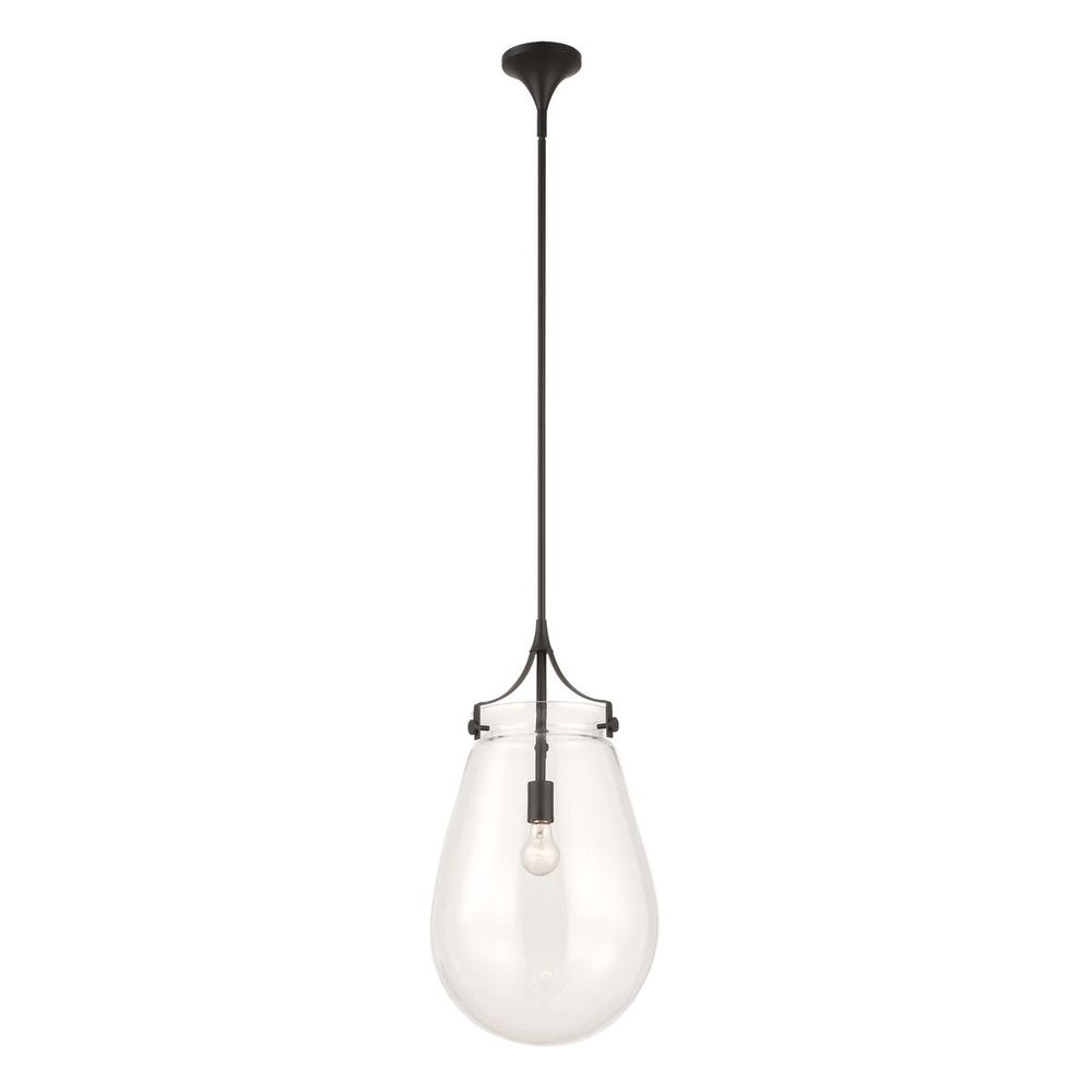 Uttermost Dewdrop 1 Light Glass Shade Pendant