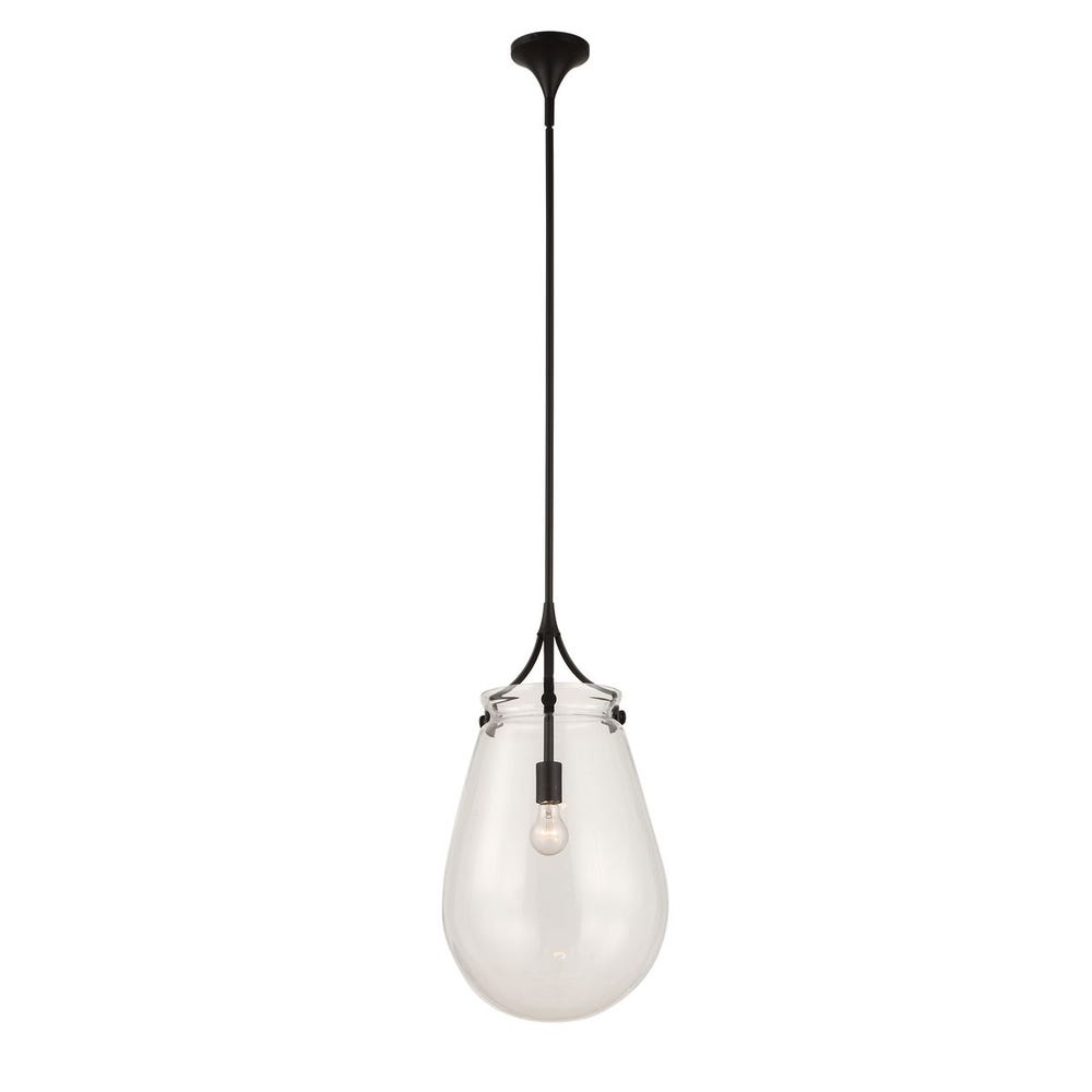 Uttermost Dewdrop 1 Light Glass Shade Pendant