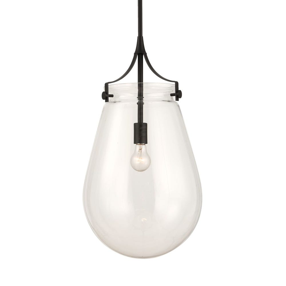 Uttermost Dewdrop 1 Light Glass Shade Pendant