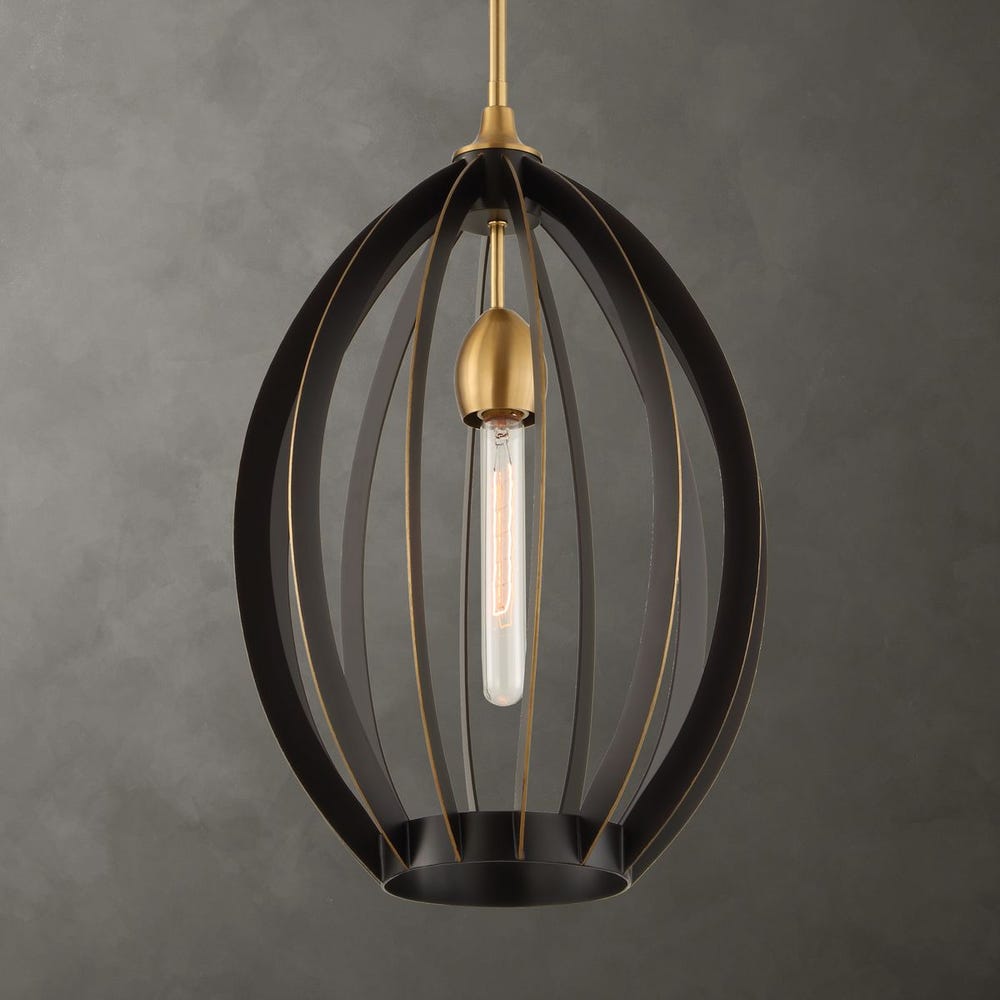 Uttermost Darby 1 Light Architectural Oval Pendant