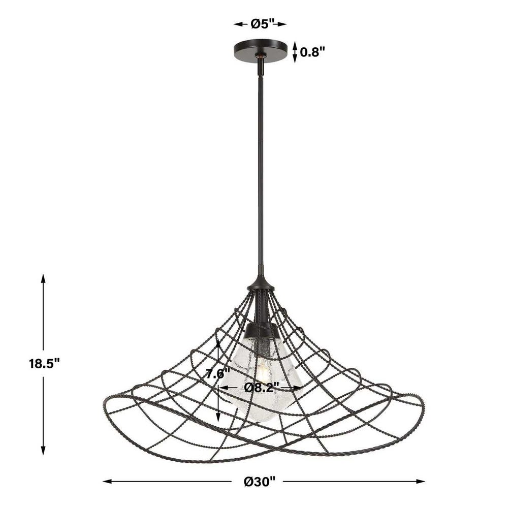 Uttermost Whirlwind 1 Light Indoor-Outdoor Pendant