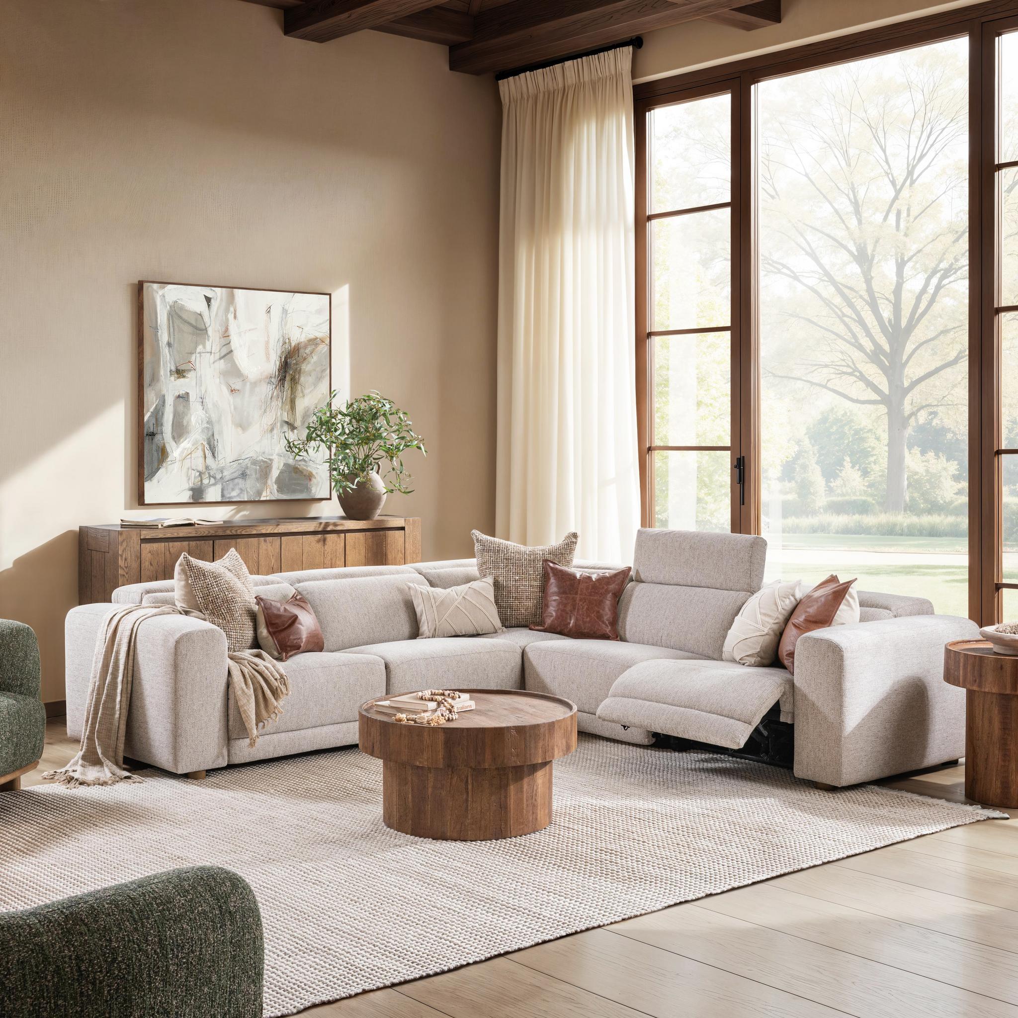 Knoxville 5pc Power Recliner Sectional - Gray