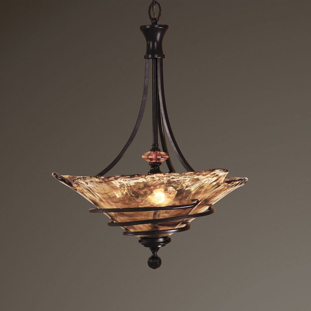 Uttermost Vitalia 3 Light Oil Rubbed Bronze Pendant
