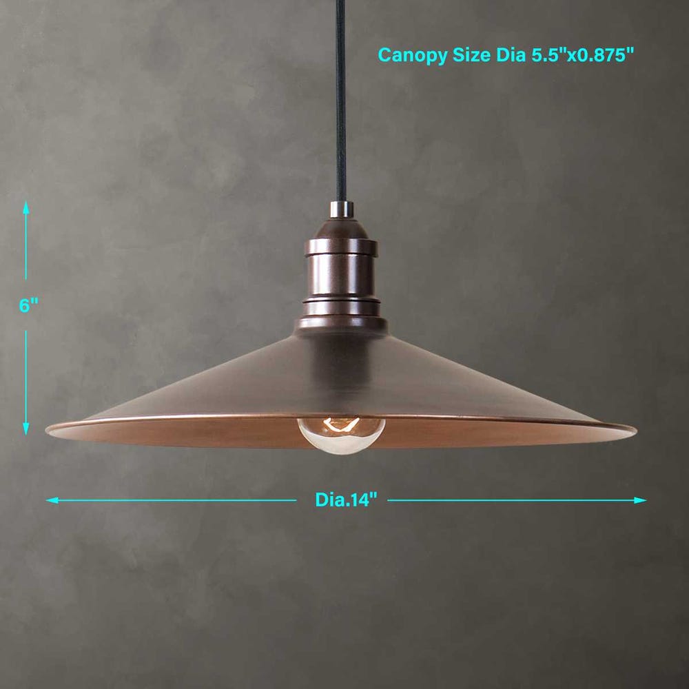 Uttermost Barnstead 1 Light Copper Pendant