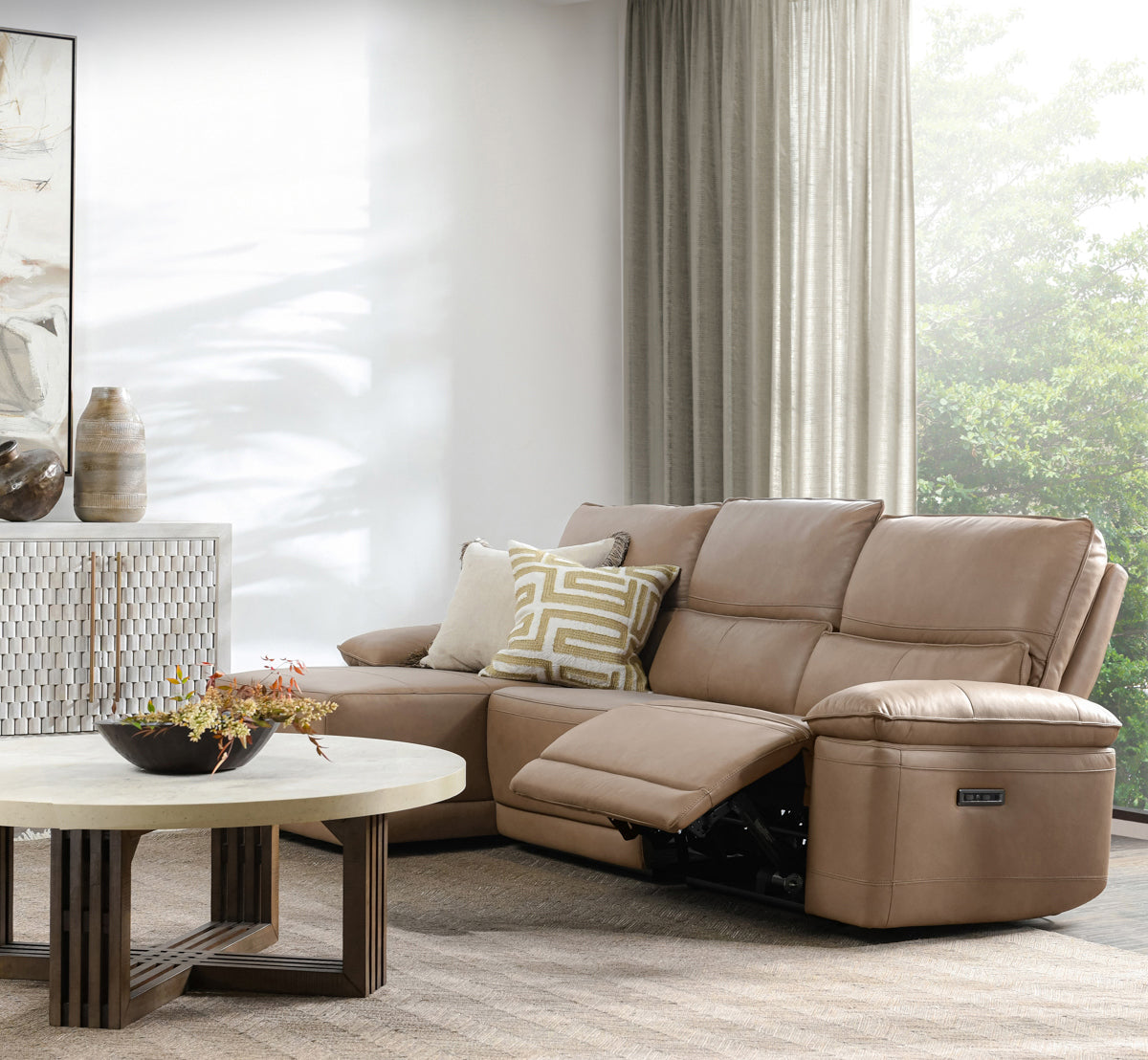Classic Home Branford Sectional Sofa - Thumbnail 5