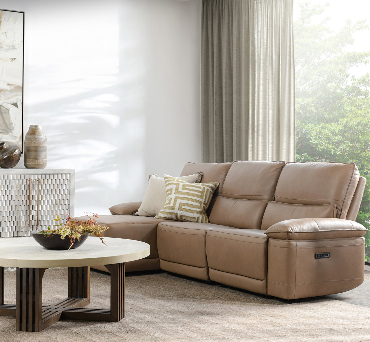 Classic Home Branford Sectional Sofa - Thumbnail 4