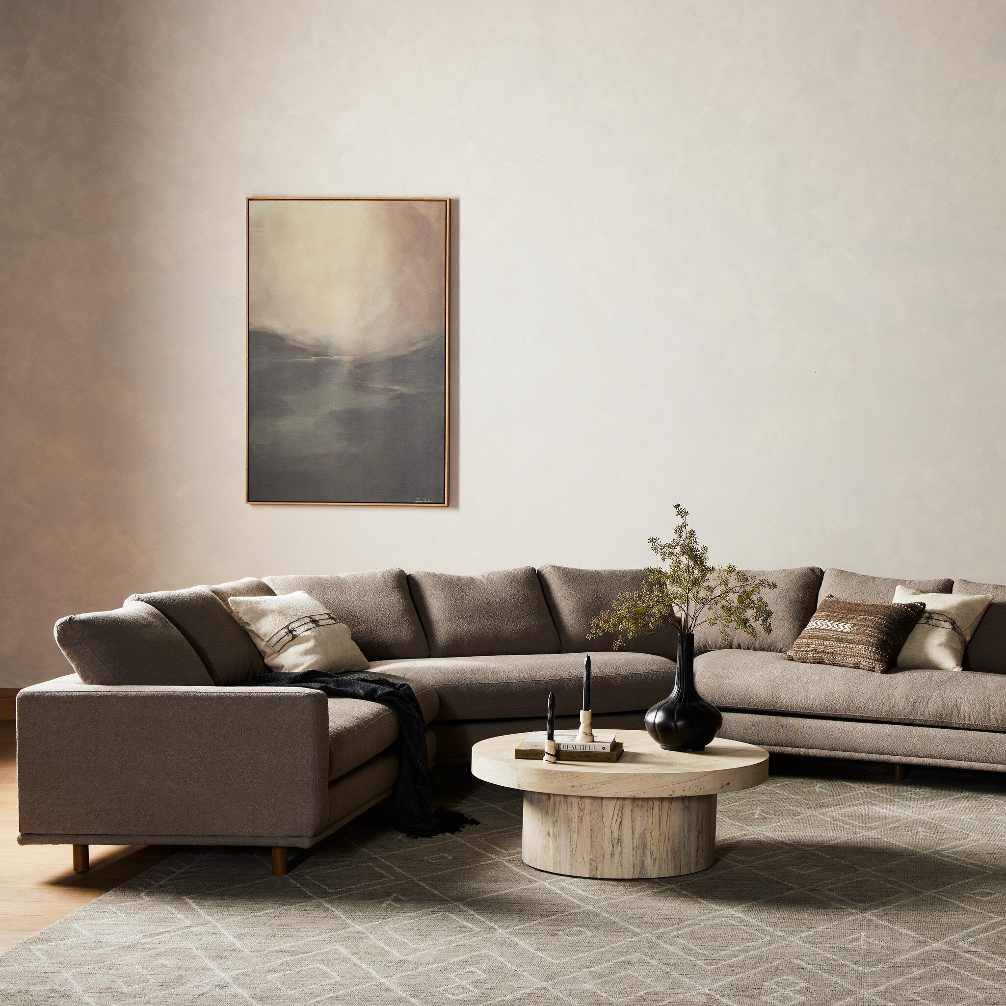 Dom 3-Piece Sectional - Large Wedge