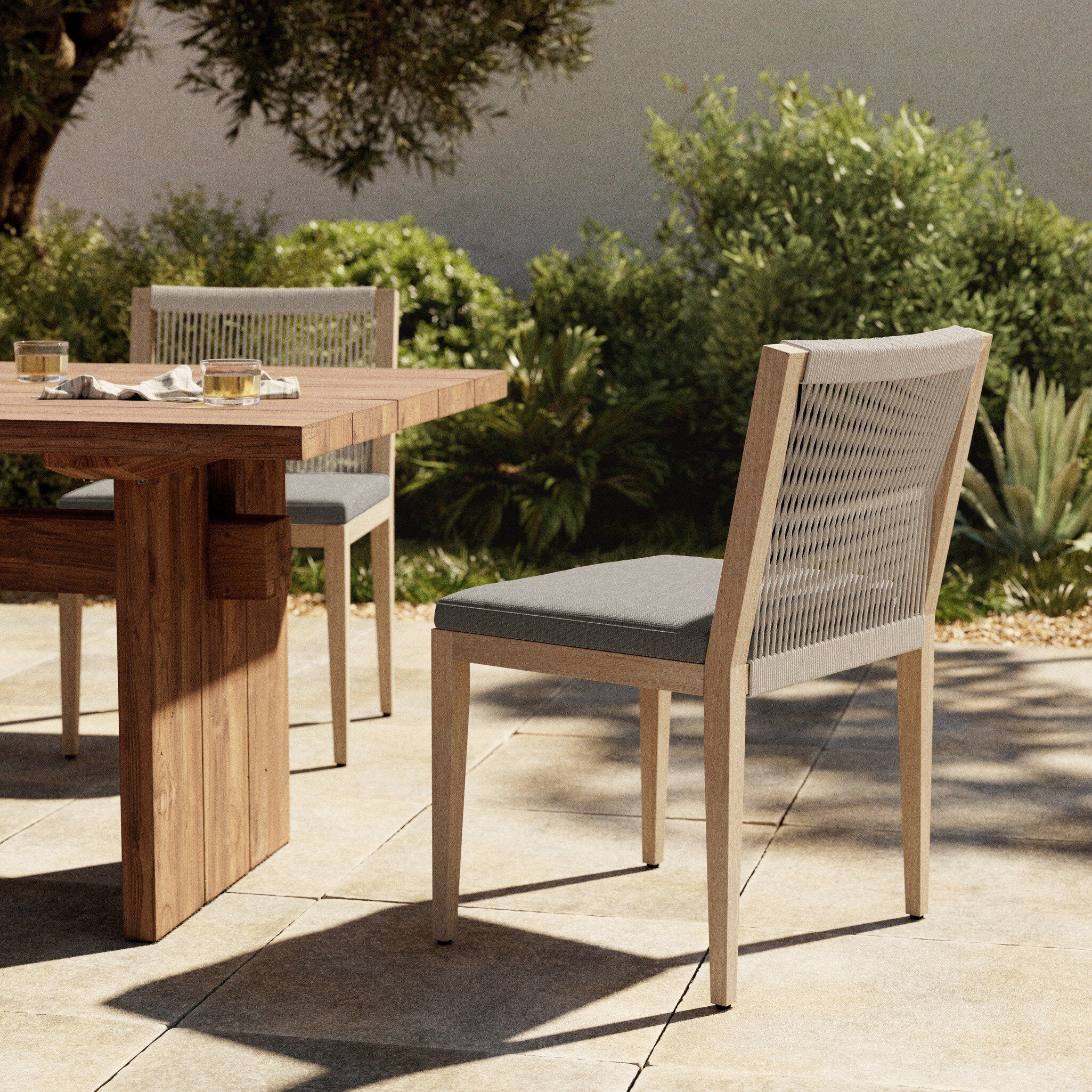 Sherwood Outdoor Dining Chair - Washed Brown